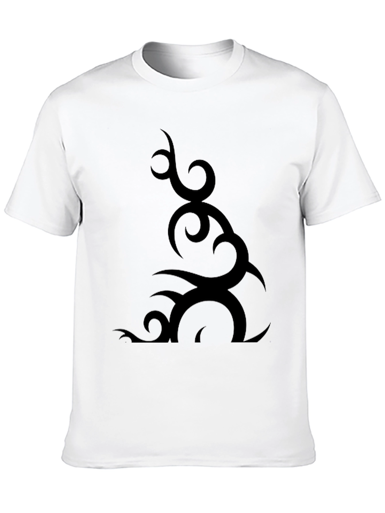 Tribal Design Black T-Shirt for Men
