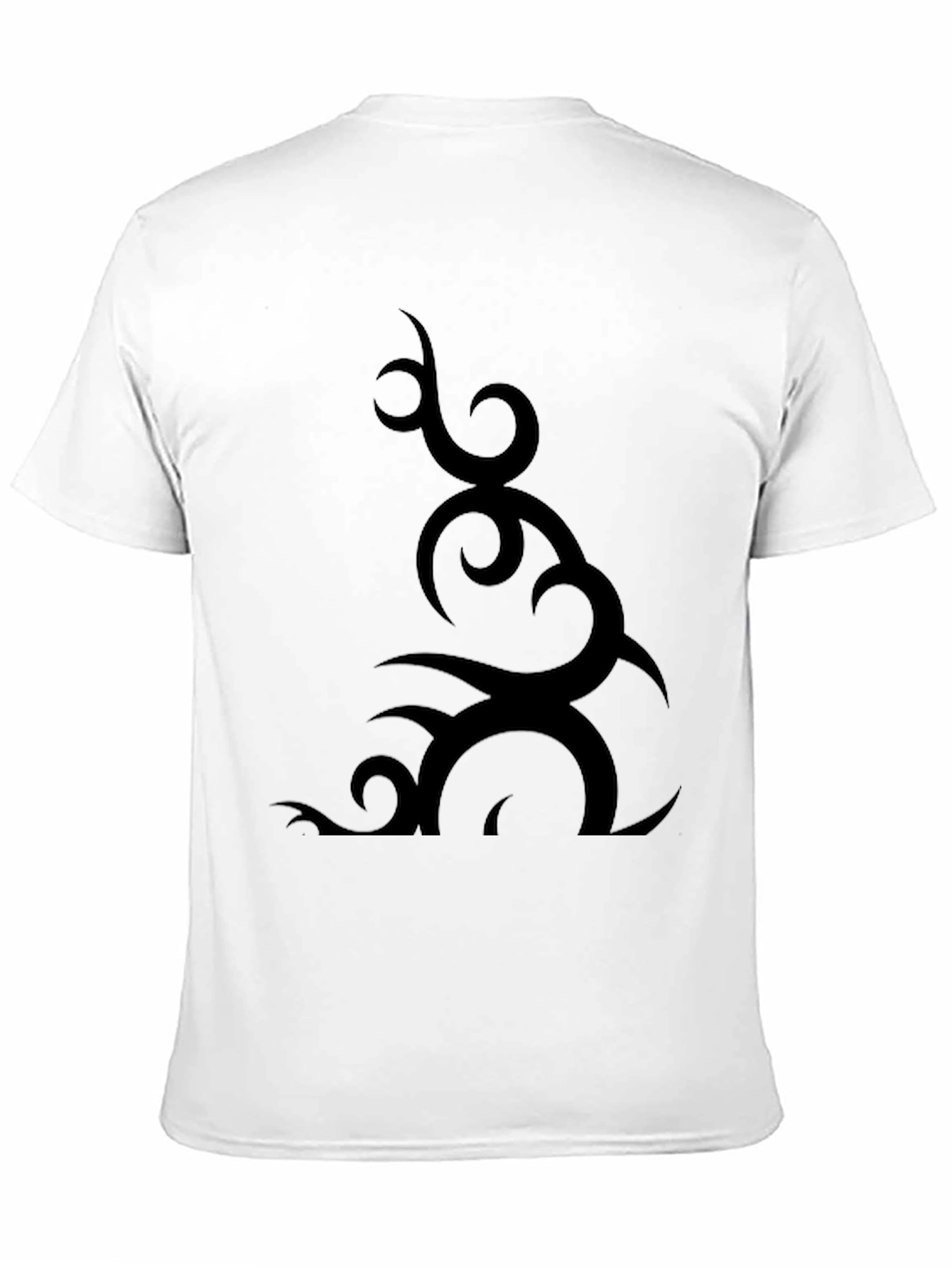 Tribal Design Black T-Shirt for Men
