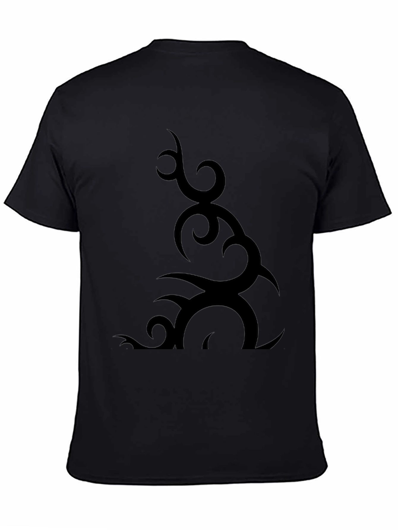 Tribal Design Black T-Shirt for Men