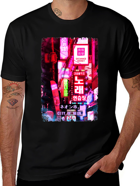 City of Neon T-Shirt: Urban Style