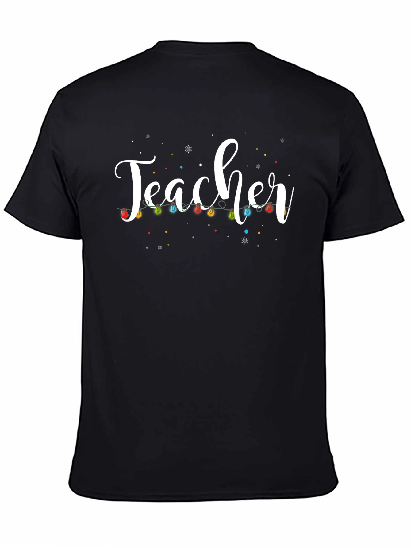 Teacher Christmas Lights Graphic Tee