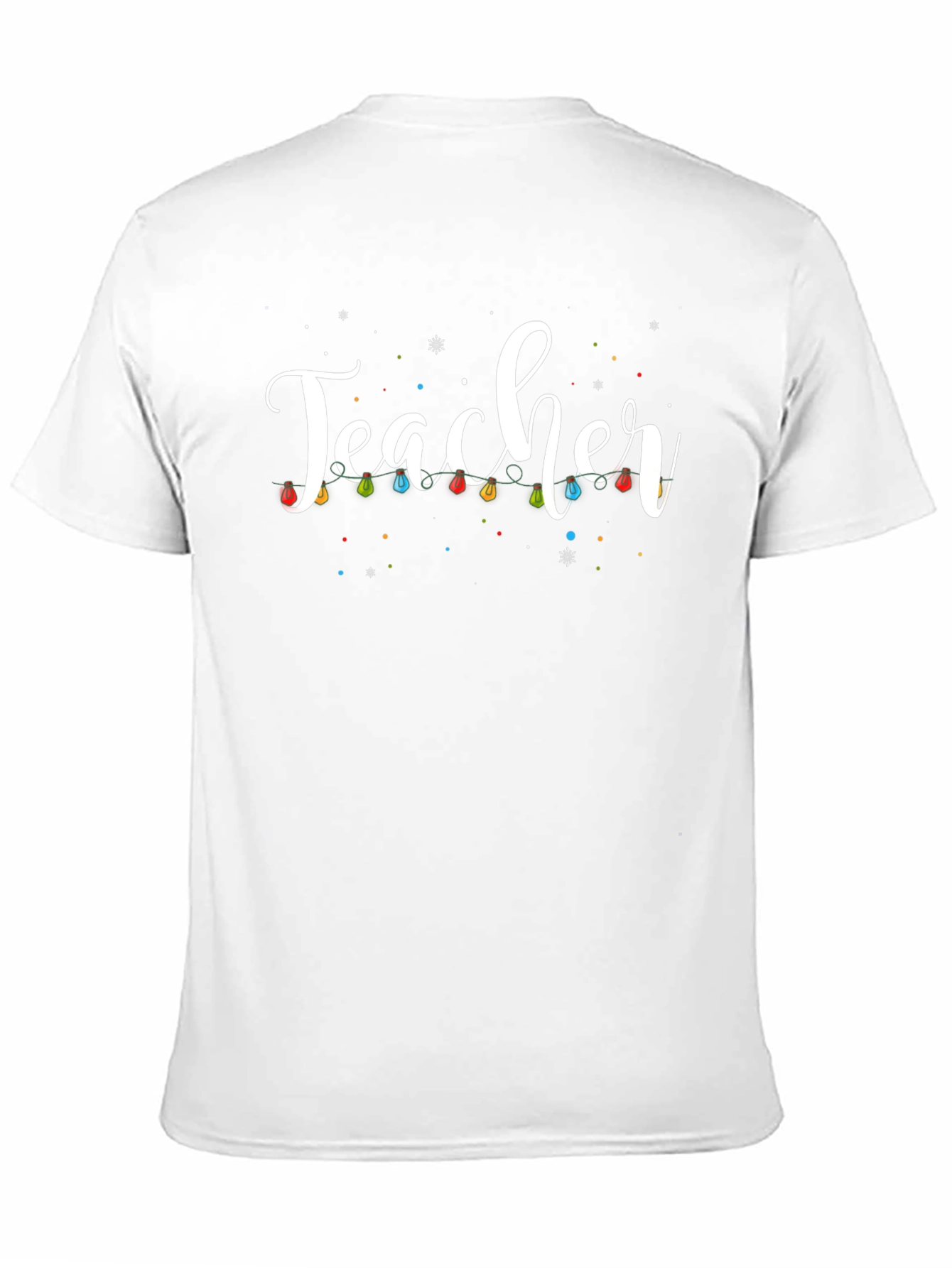 Teacher Christmas Lights Graphic Tee