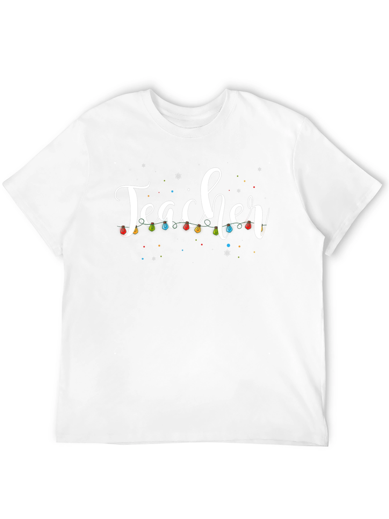 Teacher Christmas Lights Graphic Tee