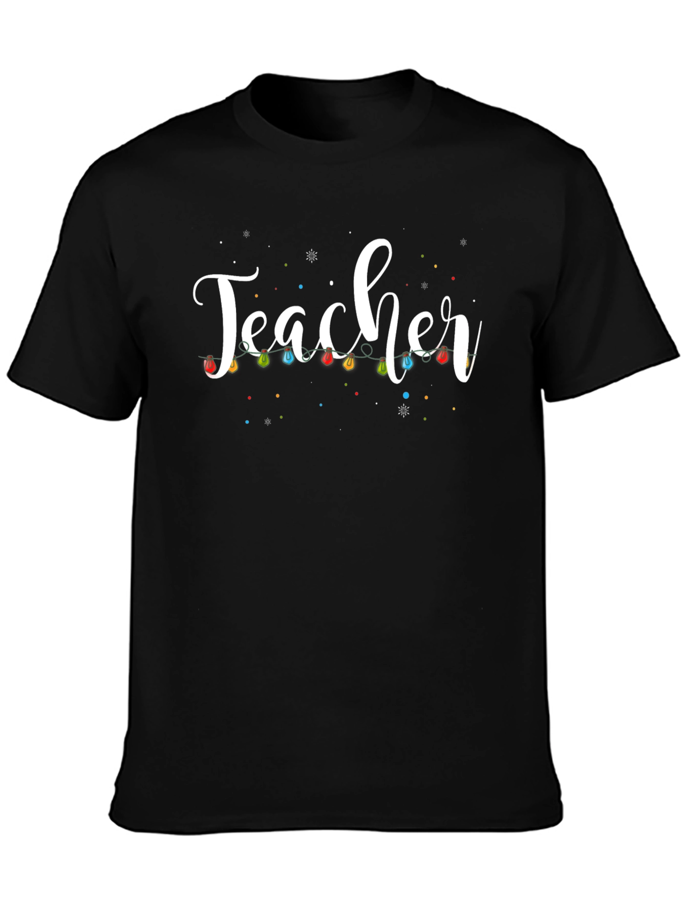Teacher Christmas Lights Graphic Tee