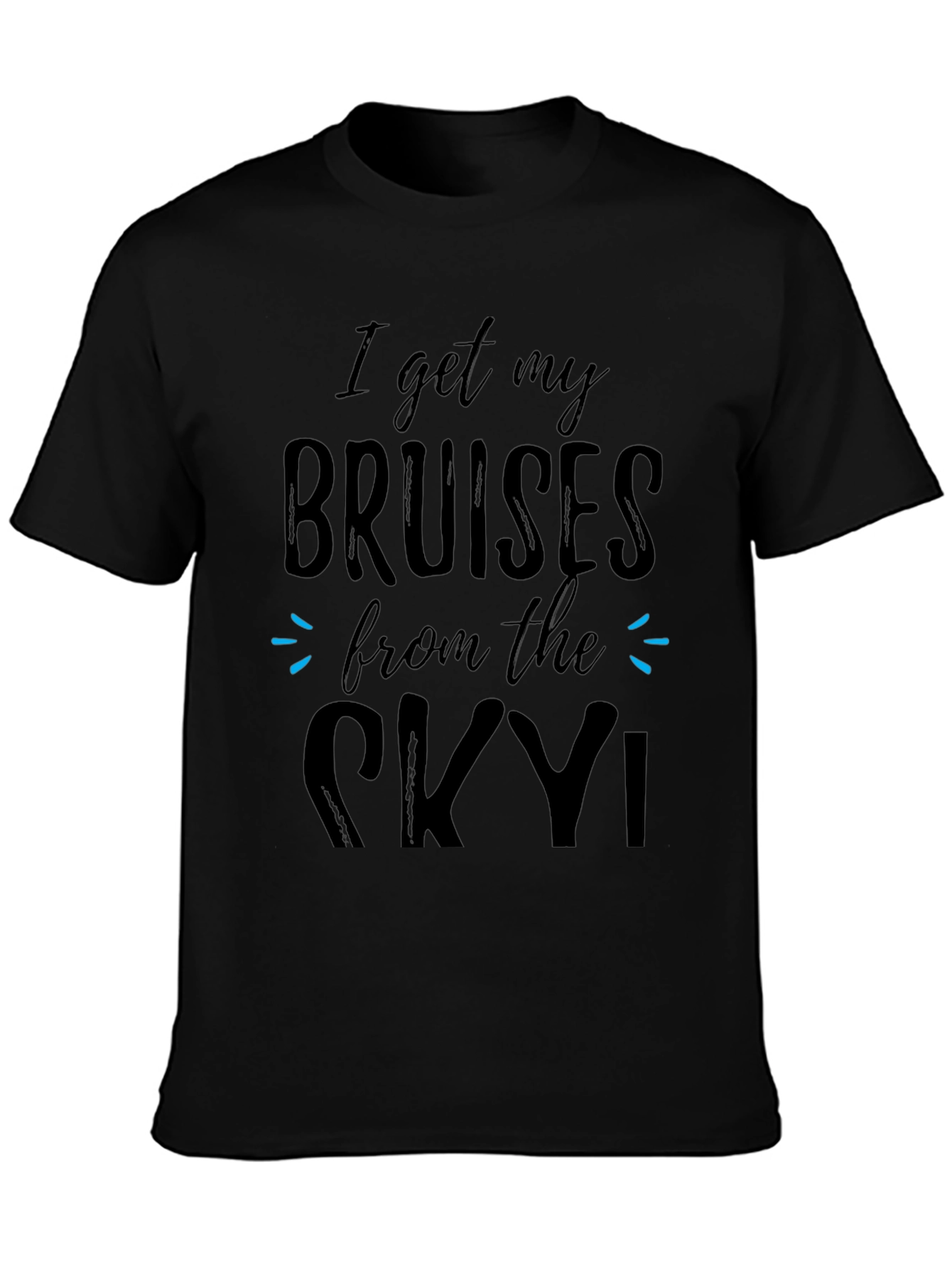 Bruises from the Sky Black T-Shirt