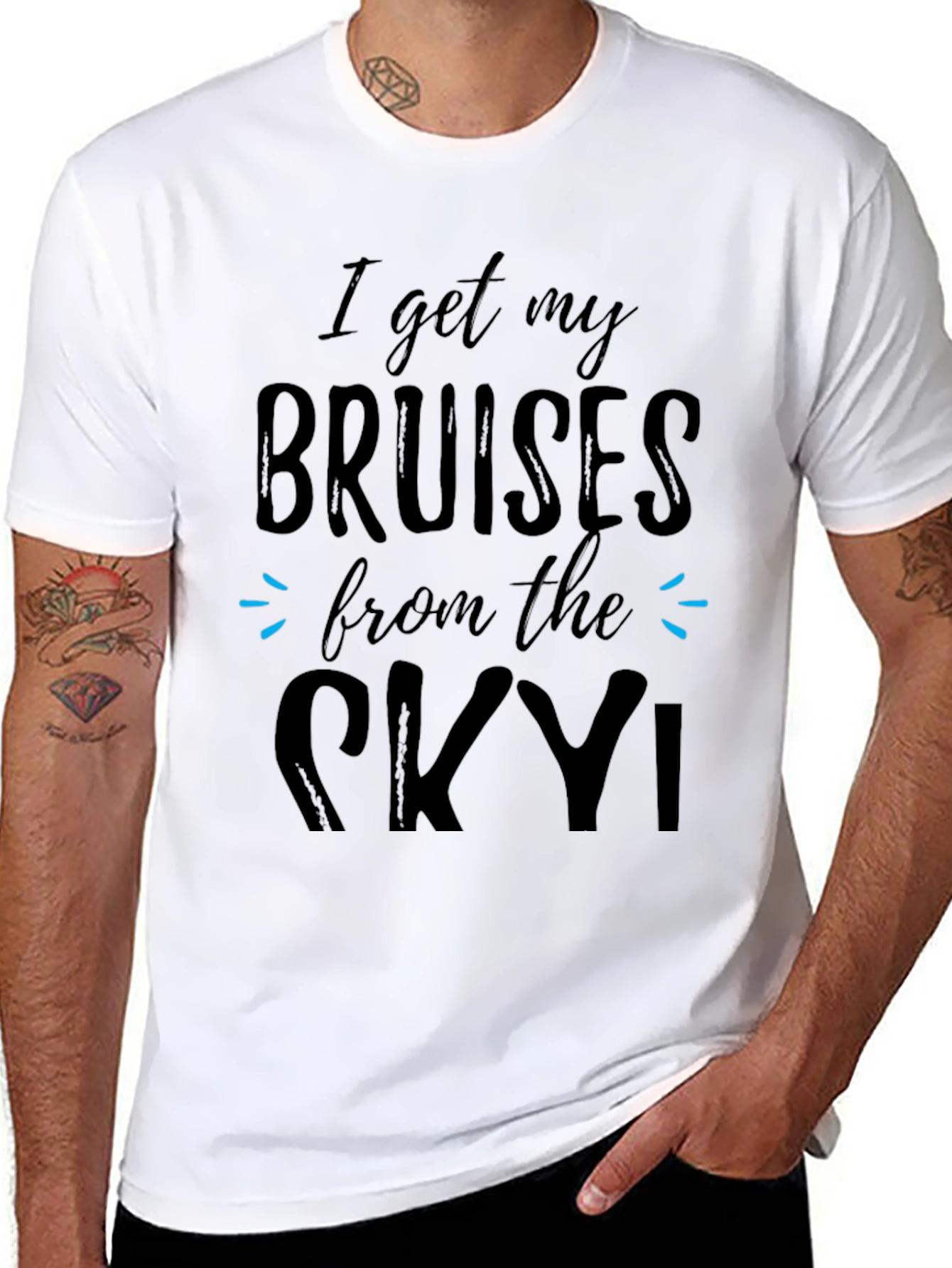 Bruises from the Sky Black T-Shirt