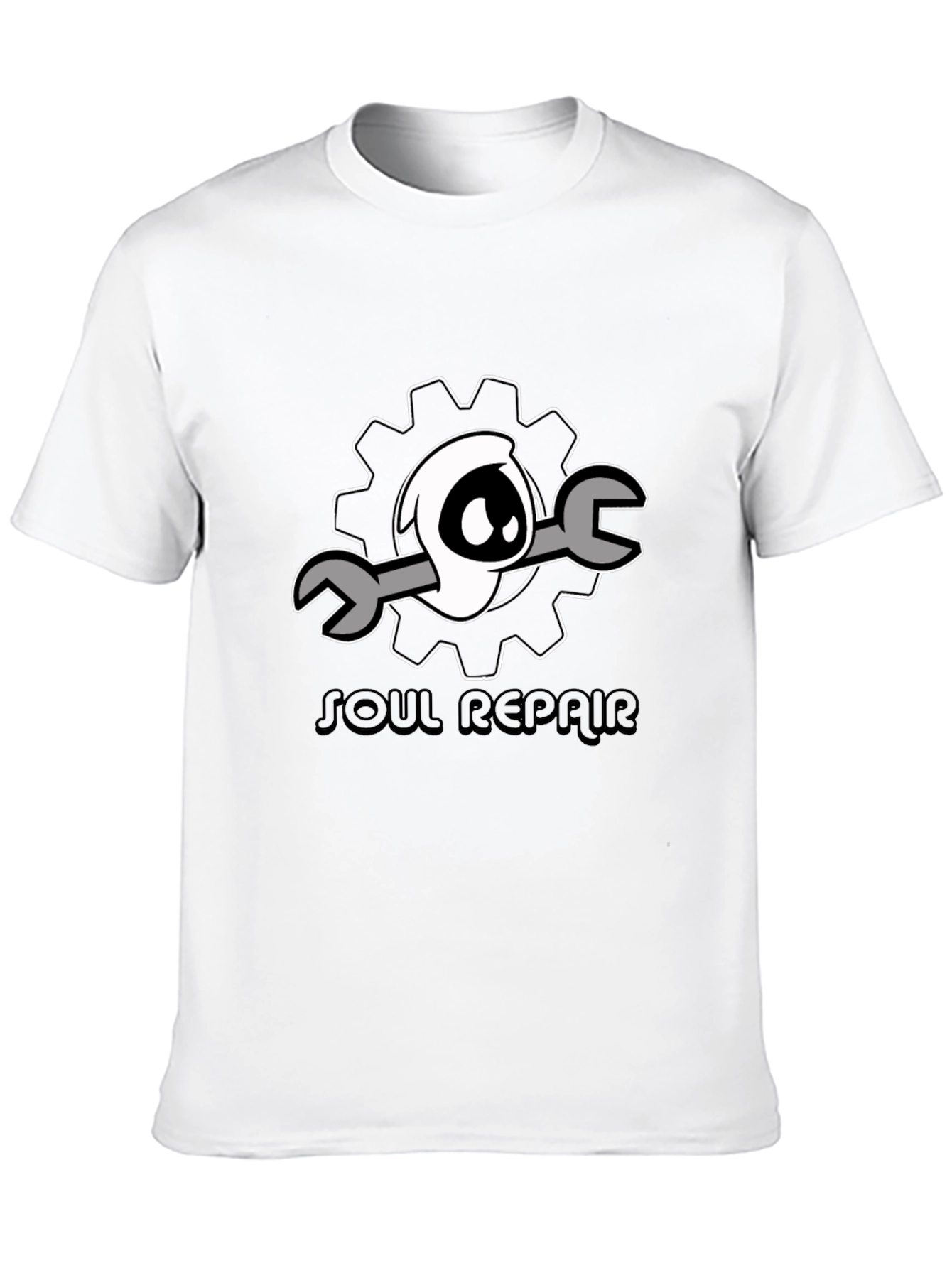 Soul Repair Graphic Tee - Black Cotton T-Shirt