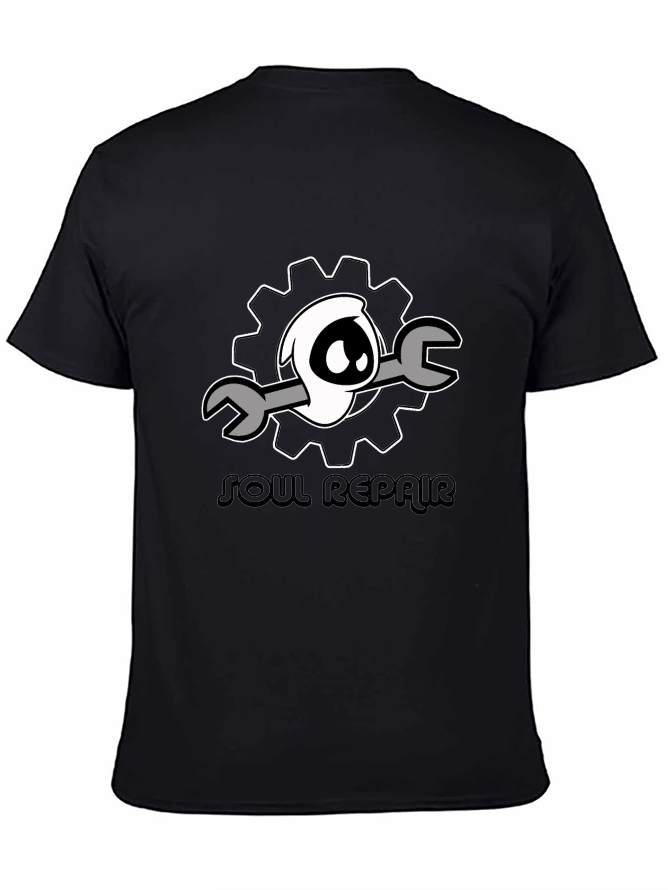 Soul Repair Graphic Tee - Black Cotton T-Shirt