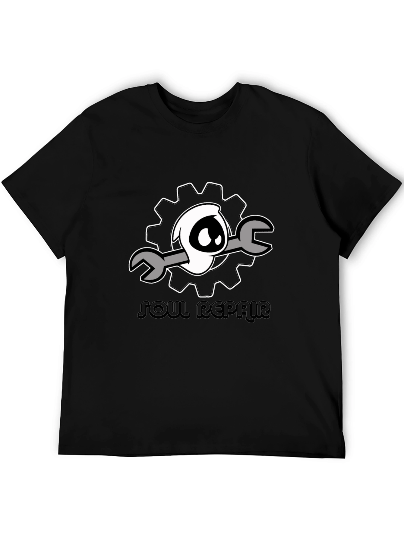 Soul Repair Graphic Tee - Black Cotton T-Shirt