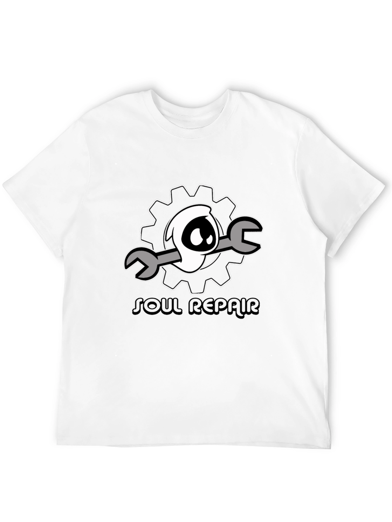 Soul Repair Graphic Tee - Black Cotton T-Shirt