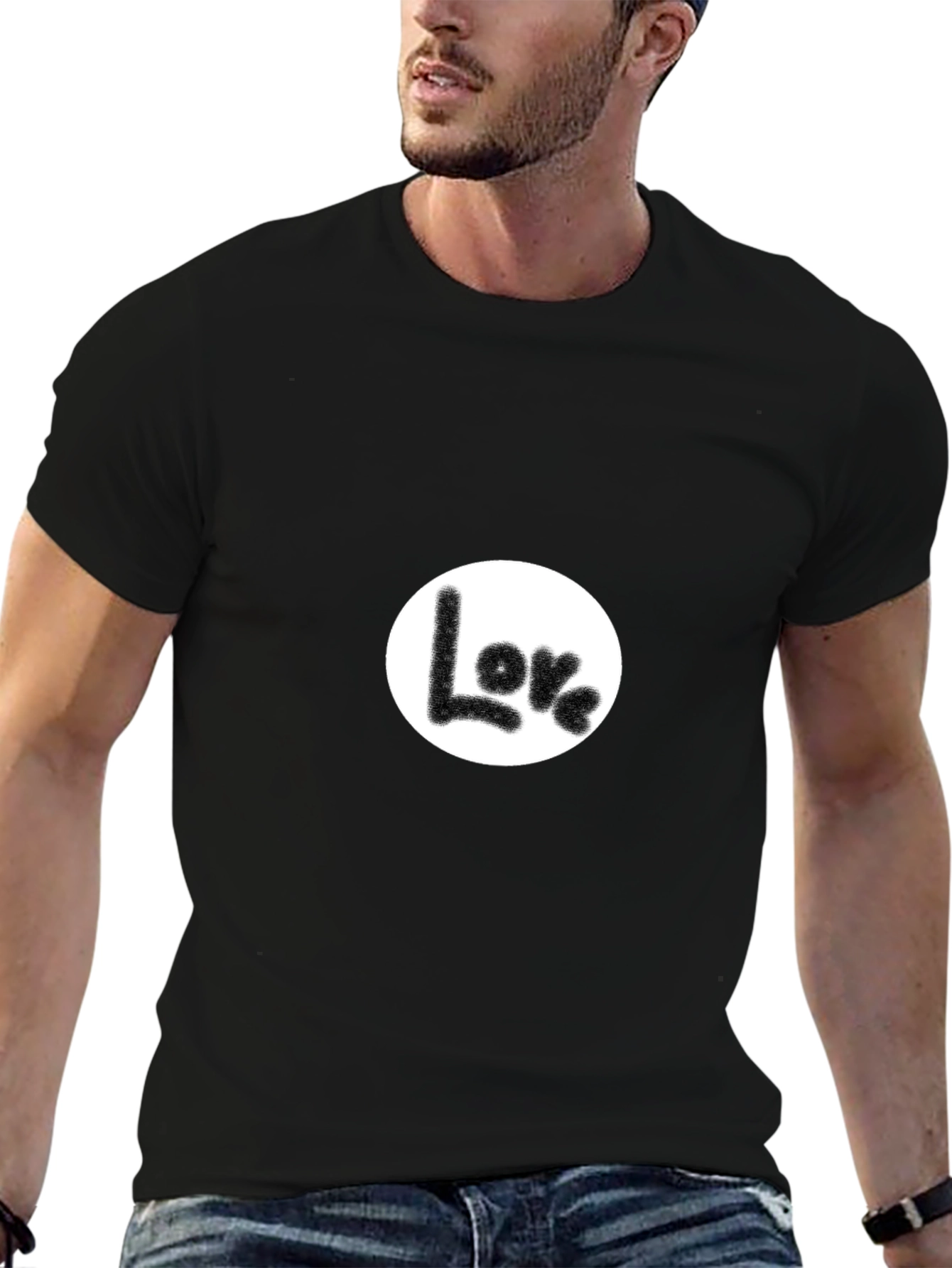 Love Graphic Black T-Shirt - Casual Comfort