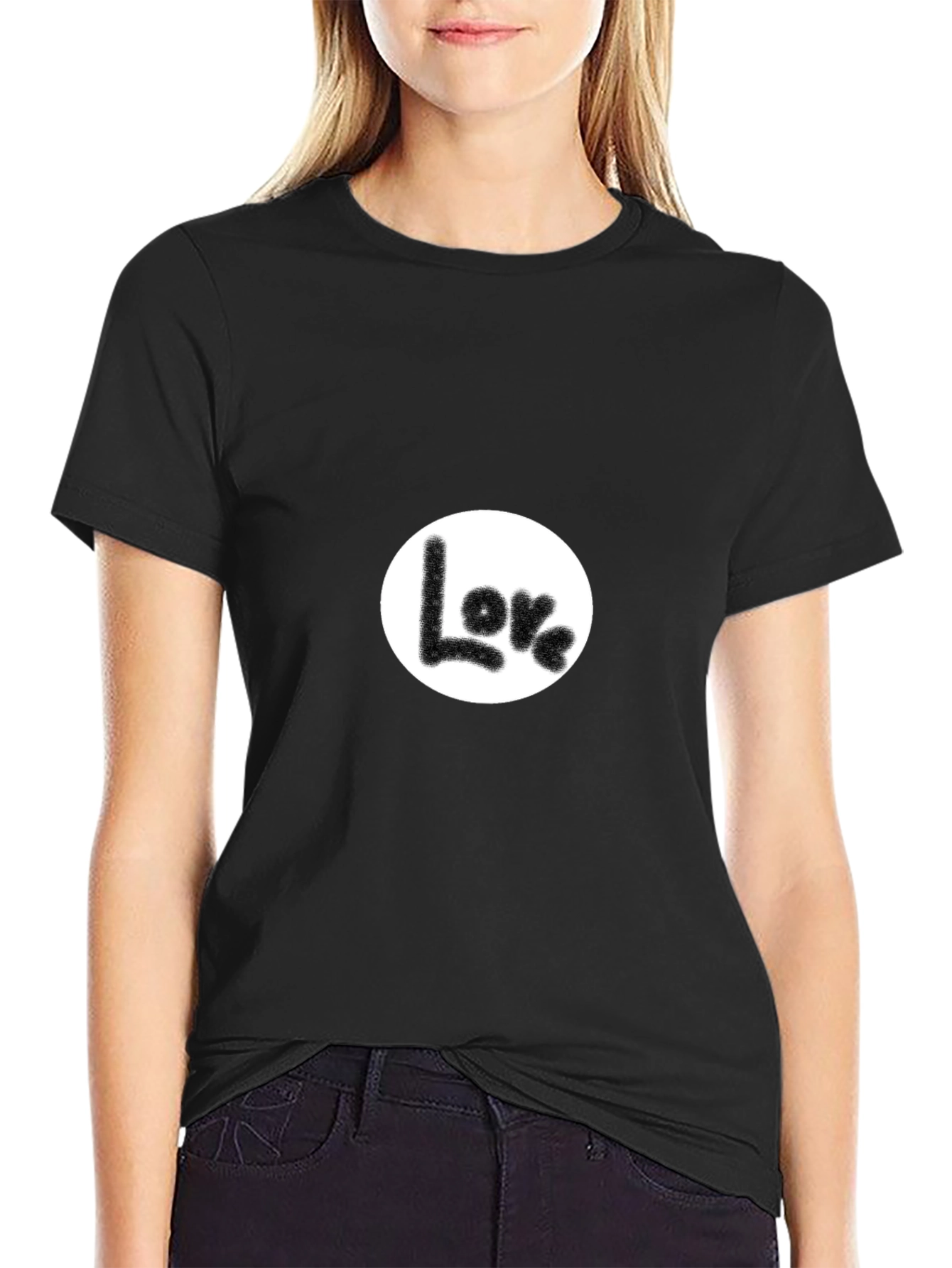 Love Graphic Black T-Shirt - Casual Comfort