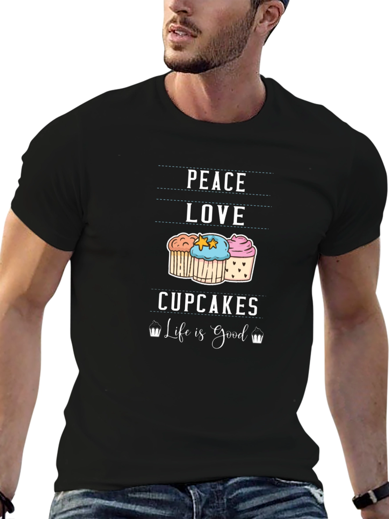 Peace Love Cupcakes T-Shirt - Life is Good