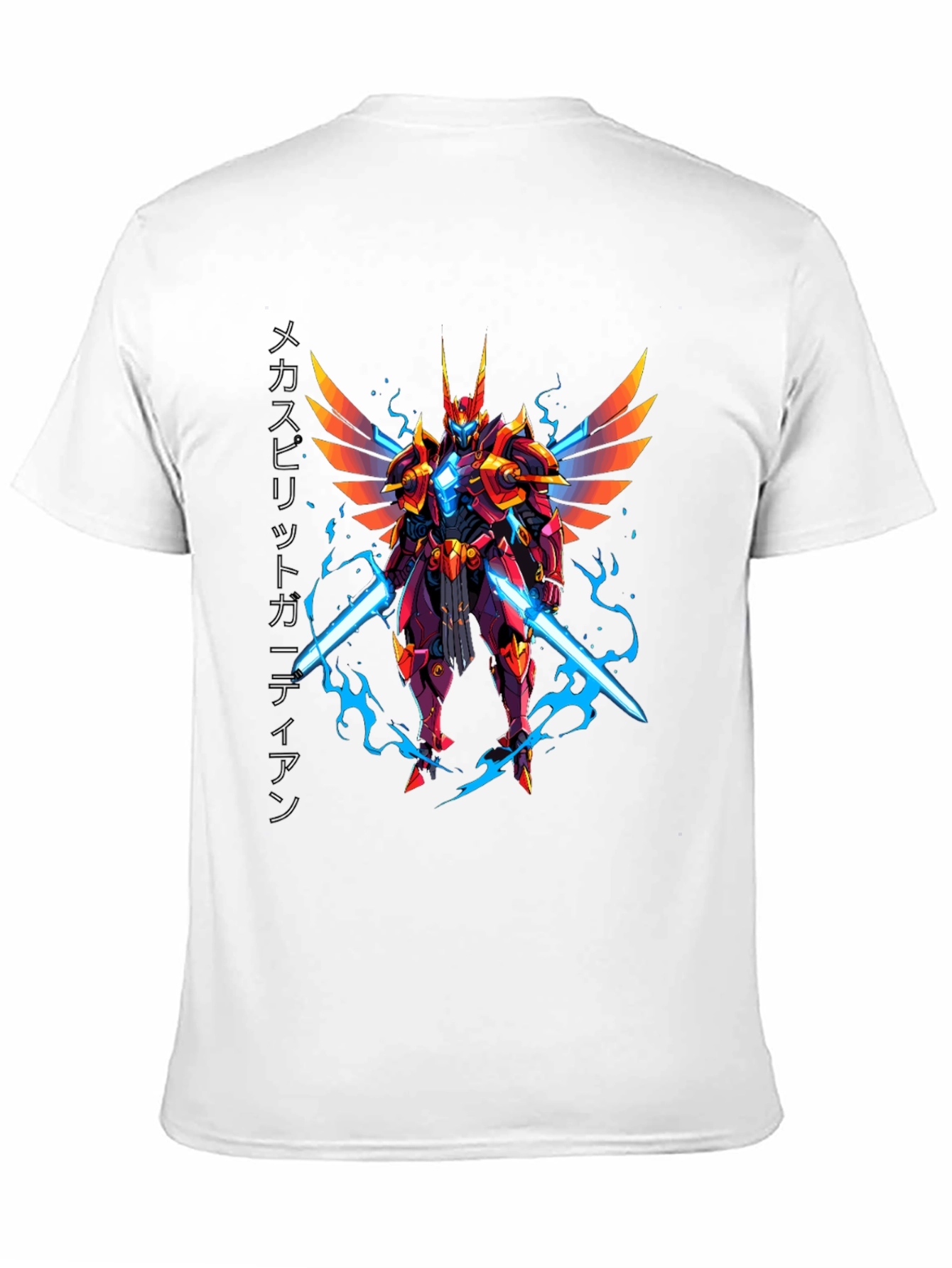 Mecha Spirit Guardian Graphic T-Shirt
