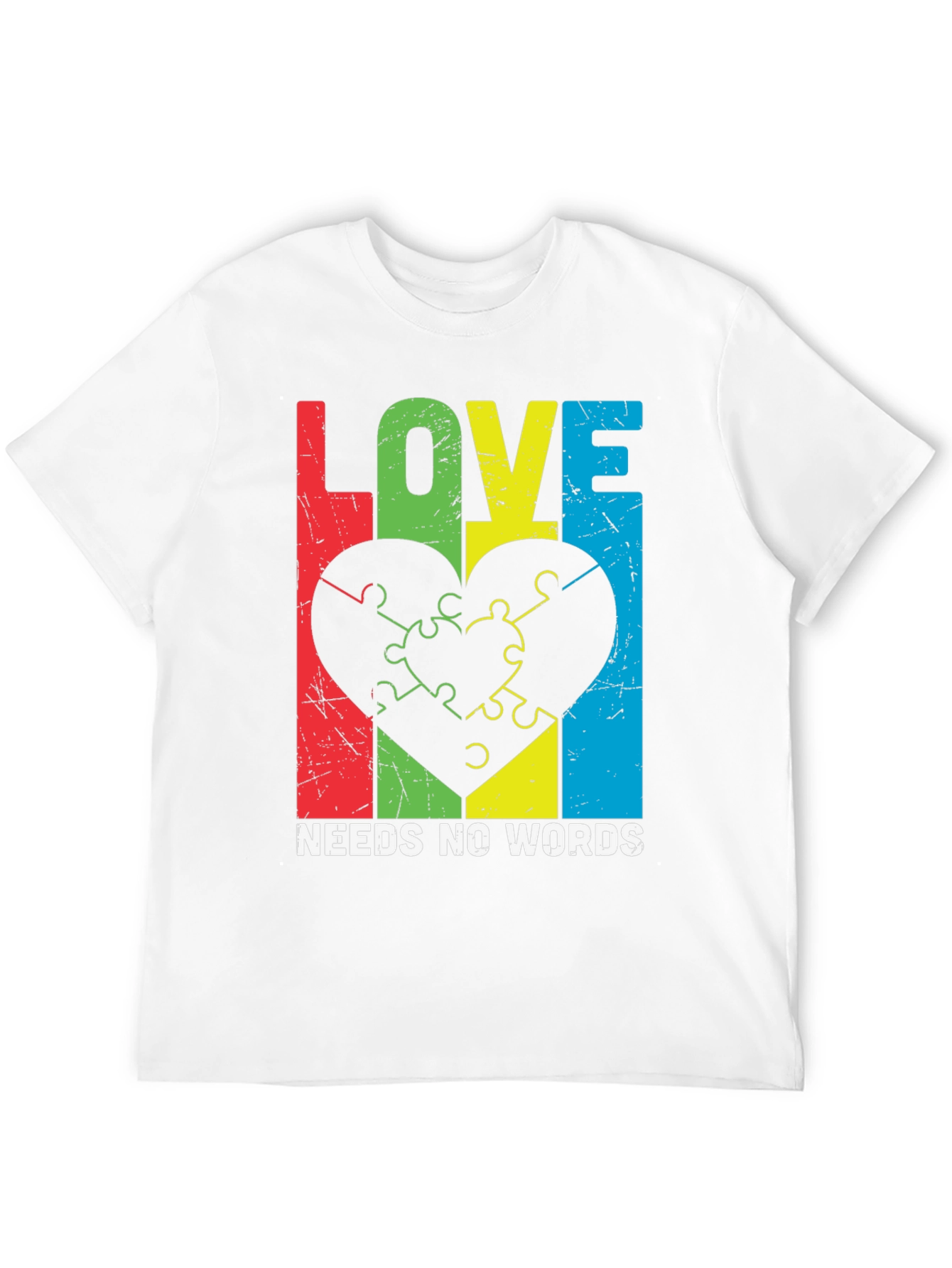 Love Needs No Words Autism Awareness T-Shirt