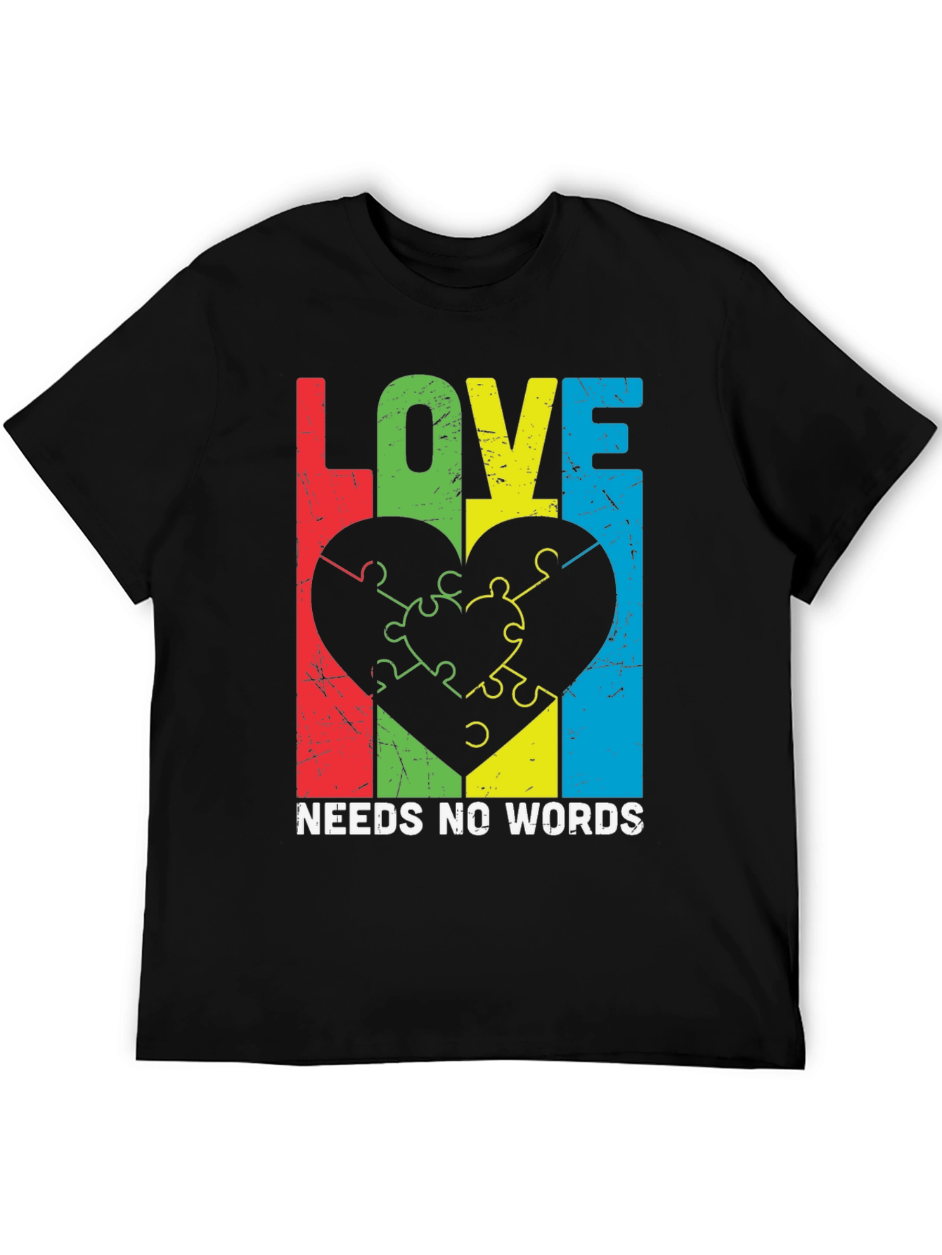 Love Needs No Words Autism Awareness T-Shirt