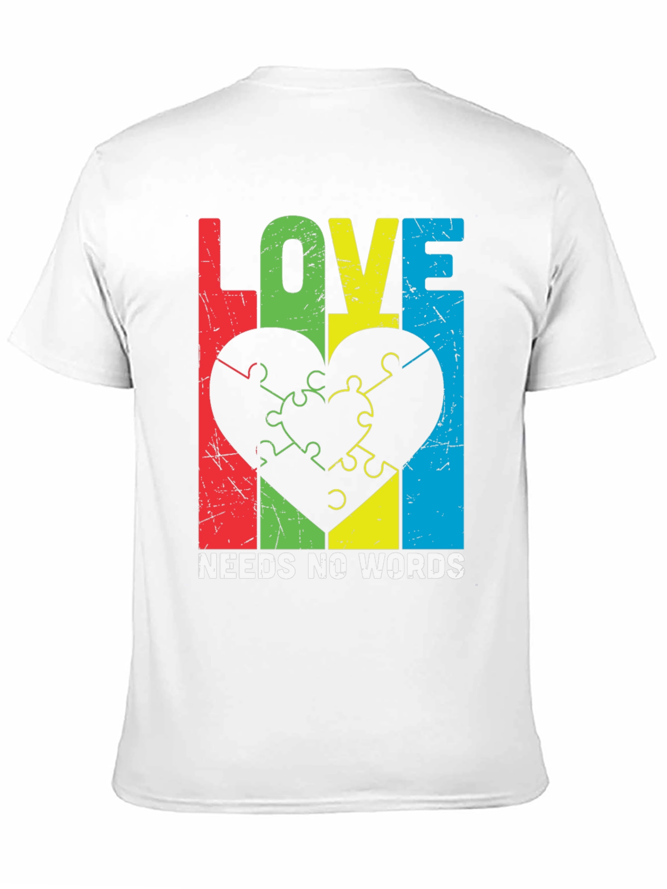 Love Needs No Words Autism Awareness T-Shirt