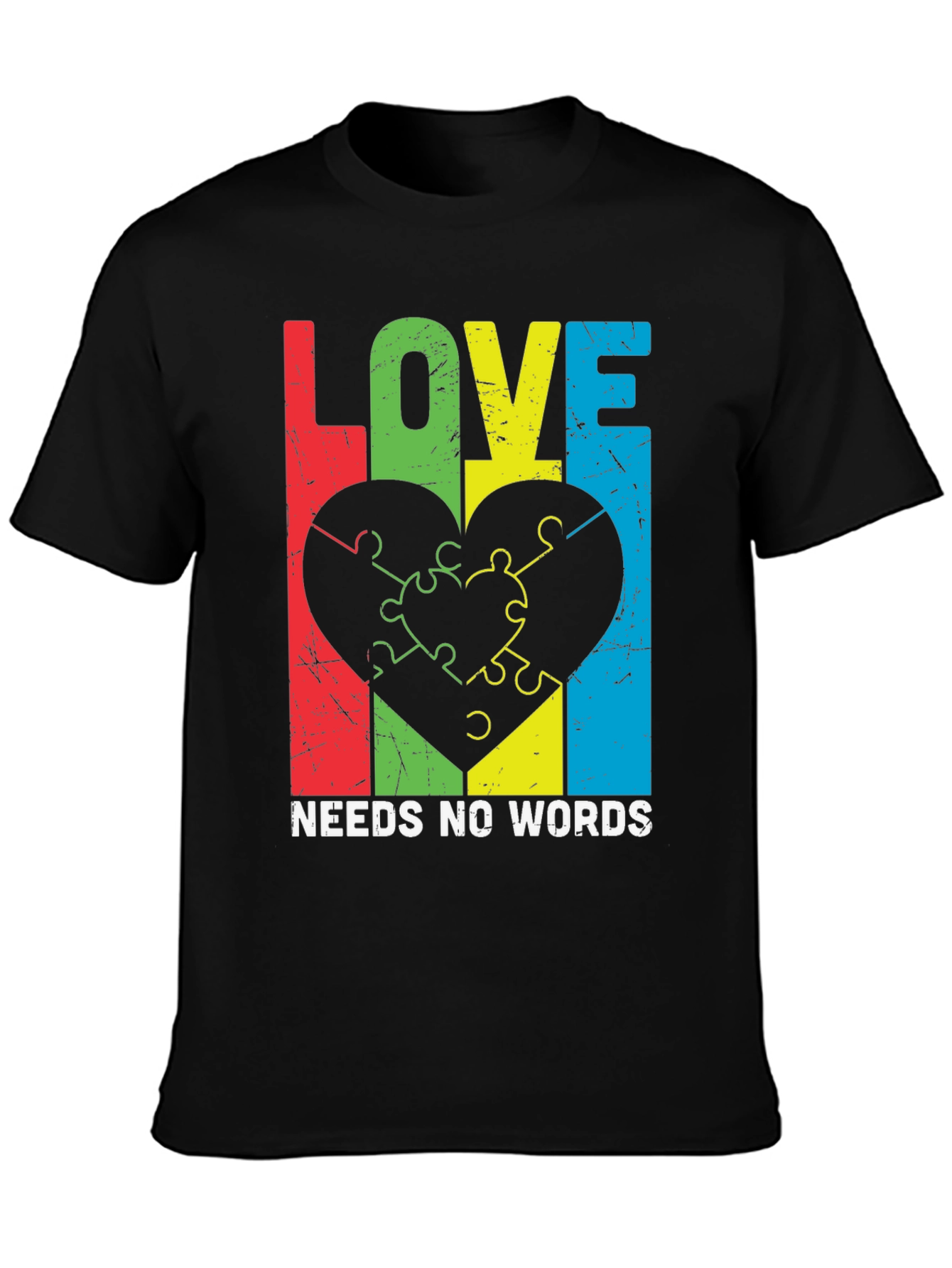 Love Needs No Words Autism Awareness T-Shirt