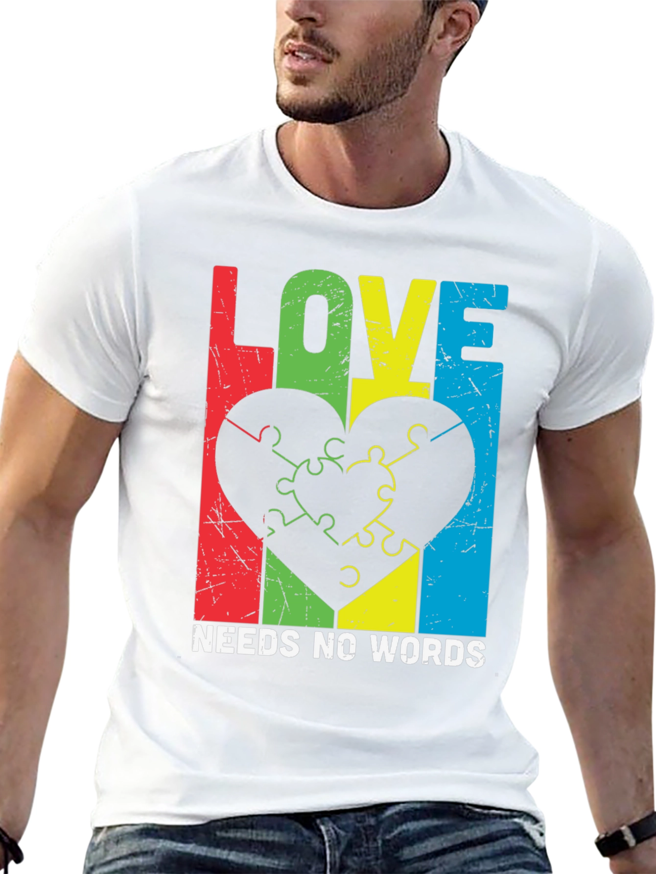 Love Needs No Words Autism Awareness T-Shirt