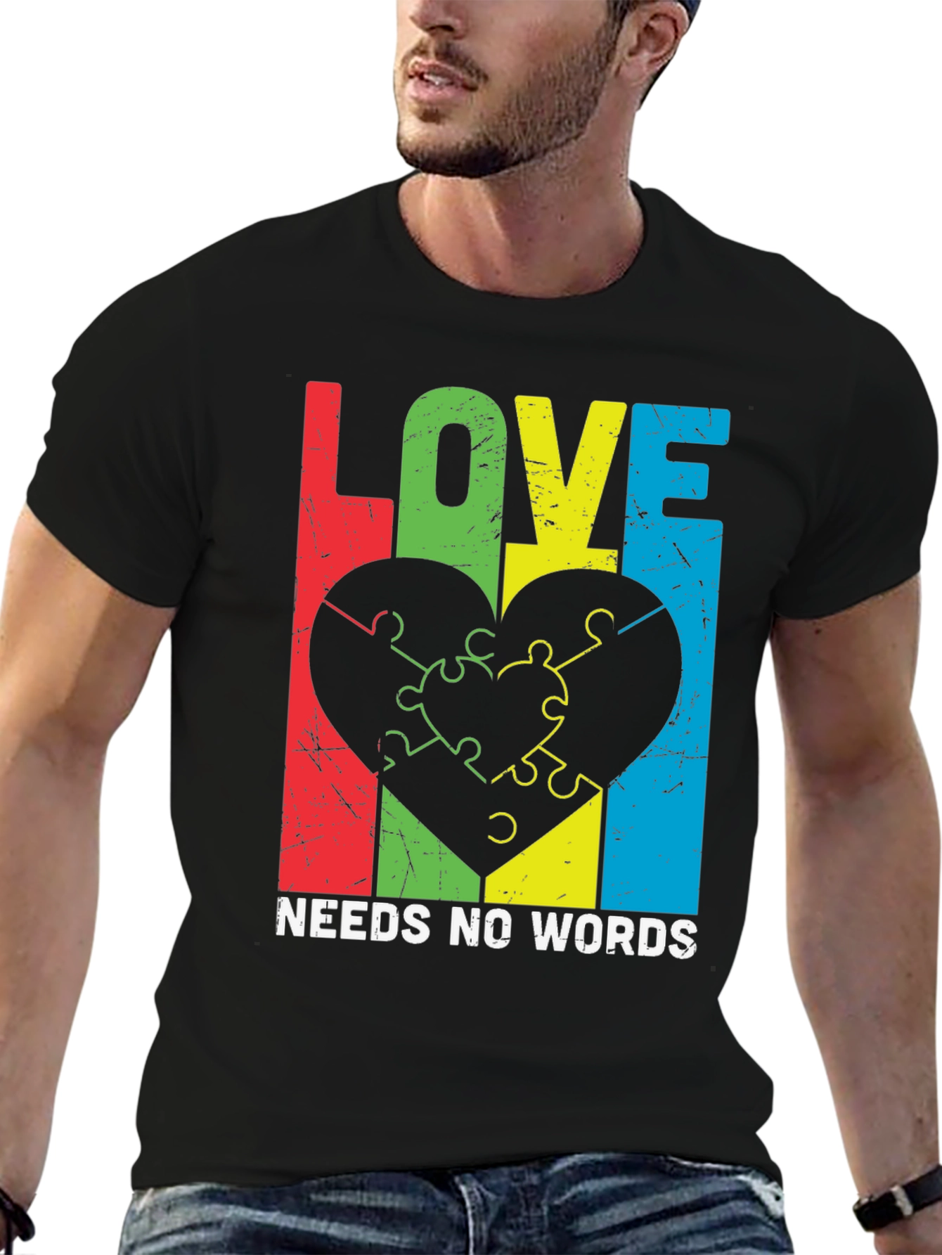 Love Needs No Words Autism Awareness T-Shirt