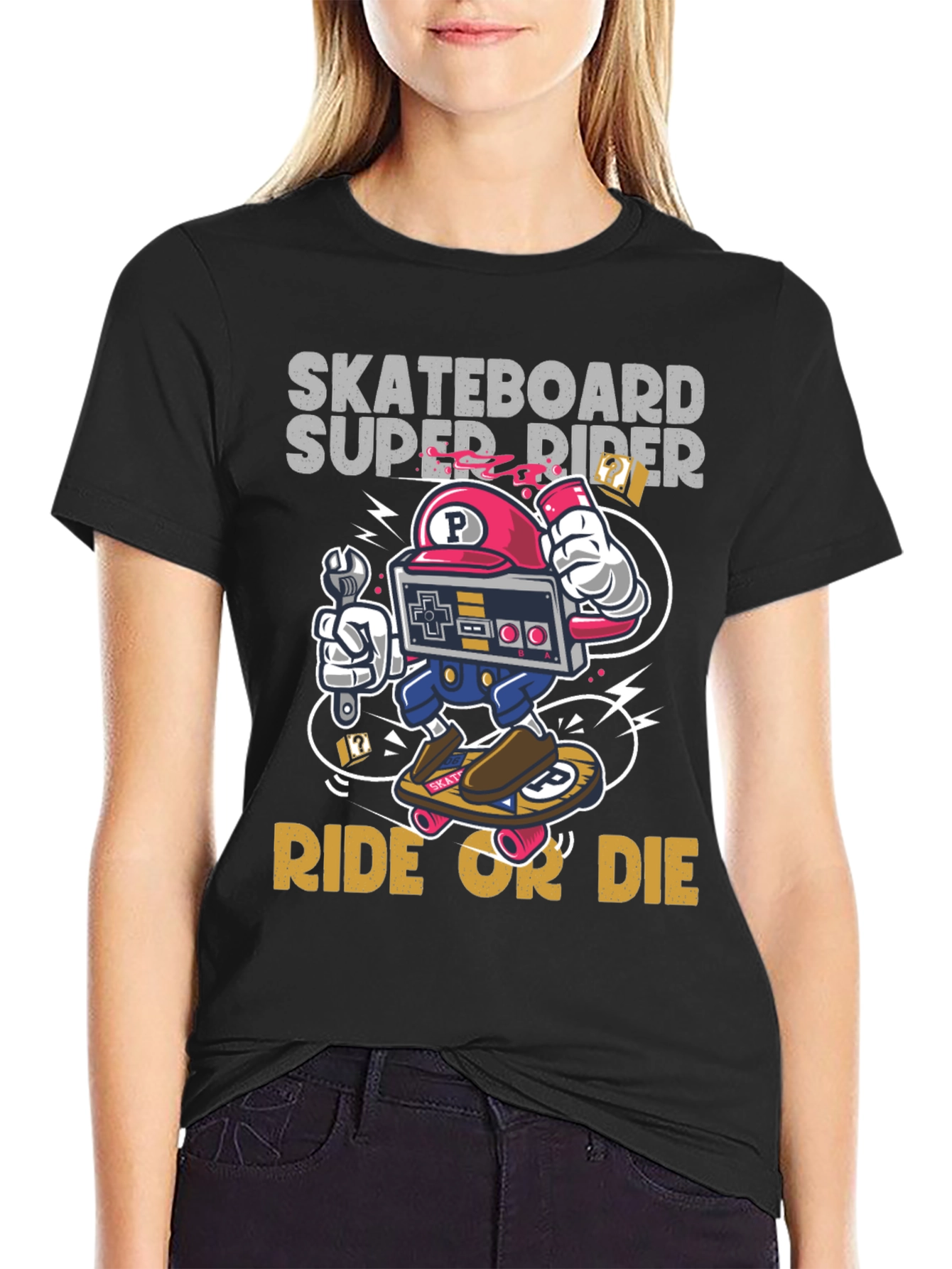 Skateboard Super Rider Graphic Tee