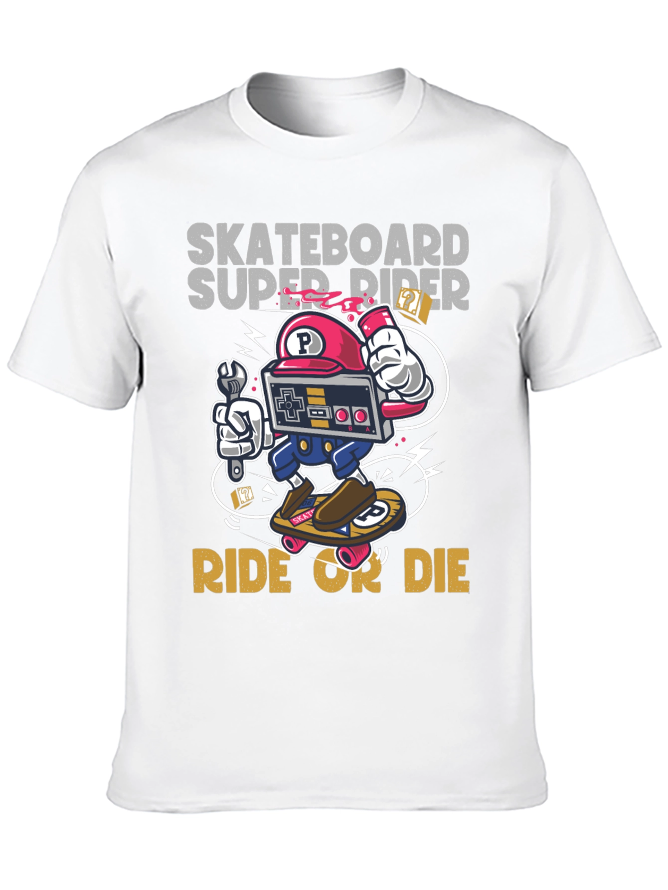 Skateboard Super Rider Graphic Tee