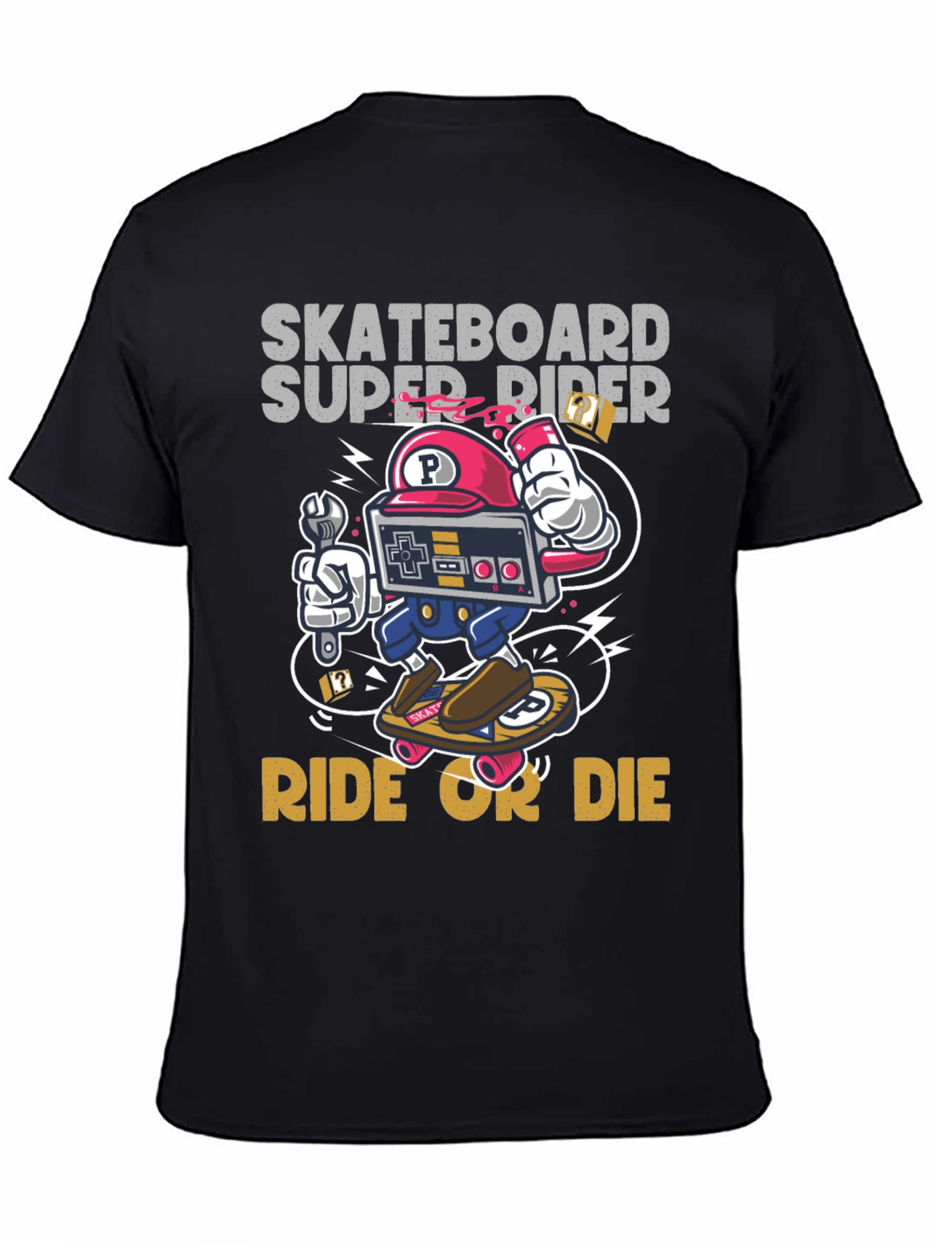 Skateboard Super Rider Graphic Tee
