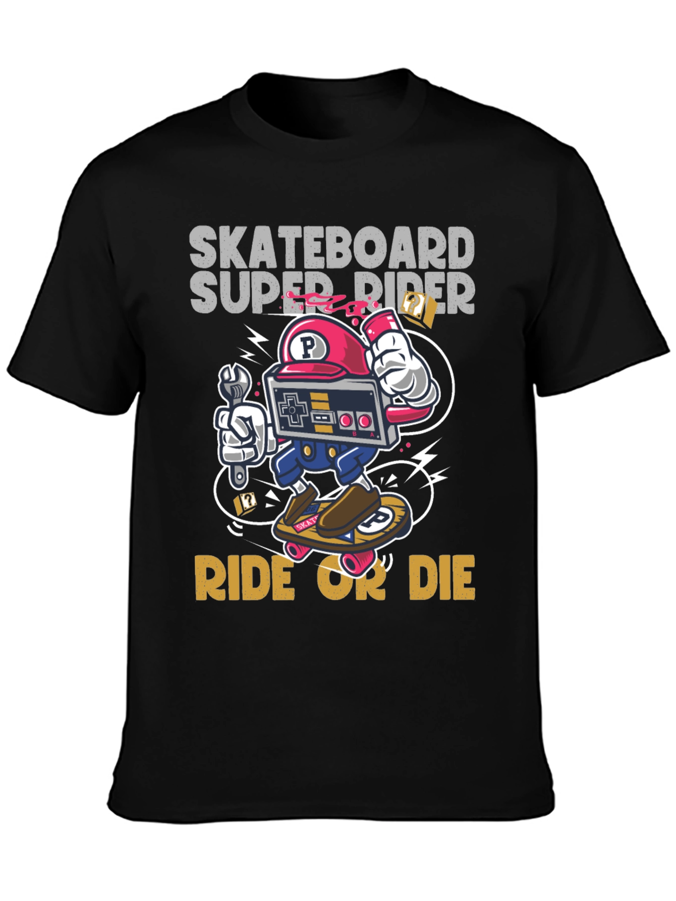 Skateboard Super Rider Graphic Tee