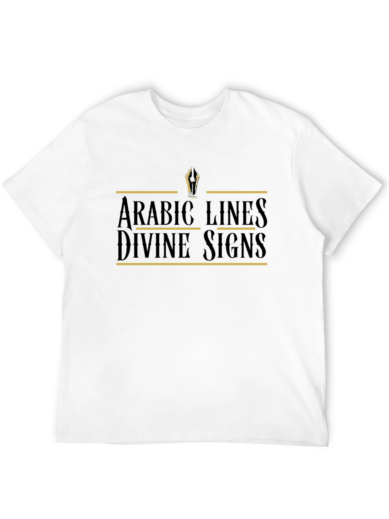 Arabic Lines Divine Signs Graphic T-Shirt