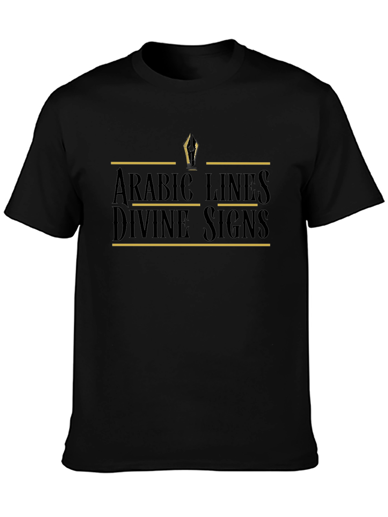 Arabic Lines Divine Signs Graphic T-Shirt