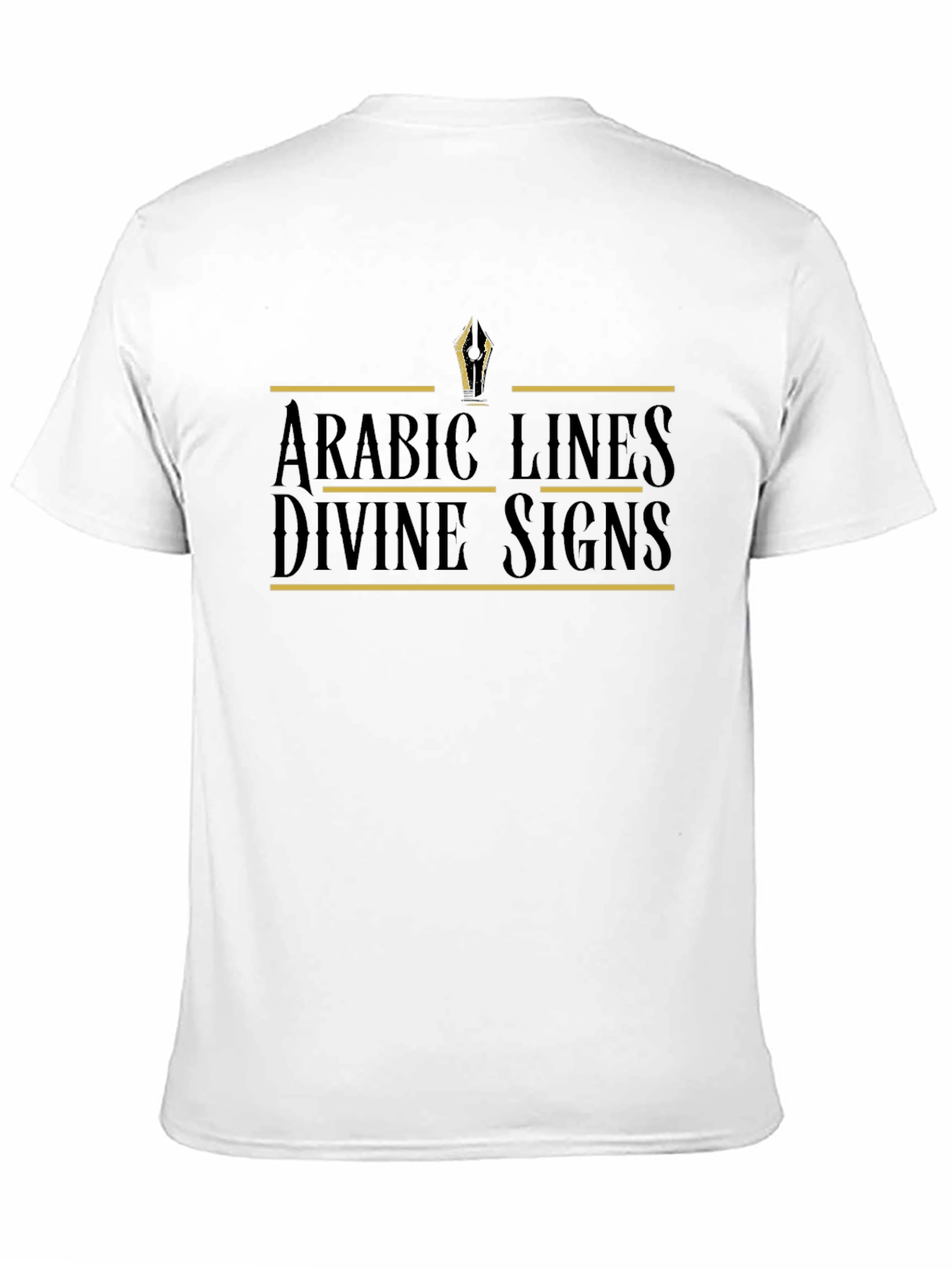 Arabic Lines Divine Signs Graphic T-Shirt