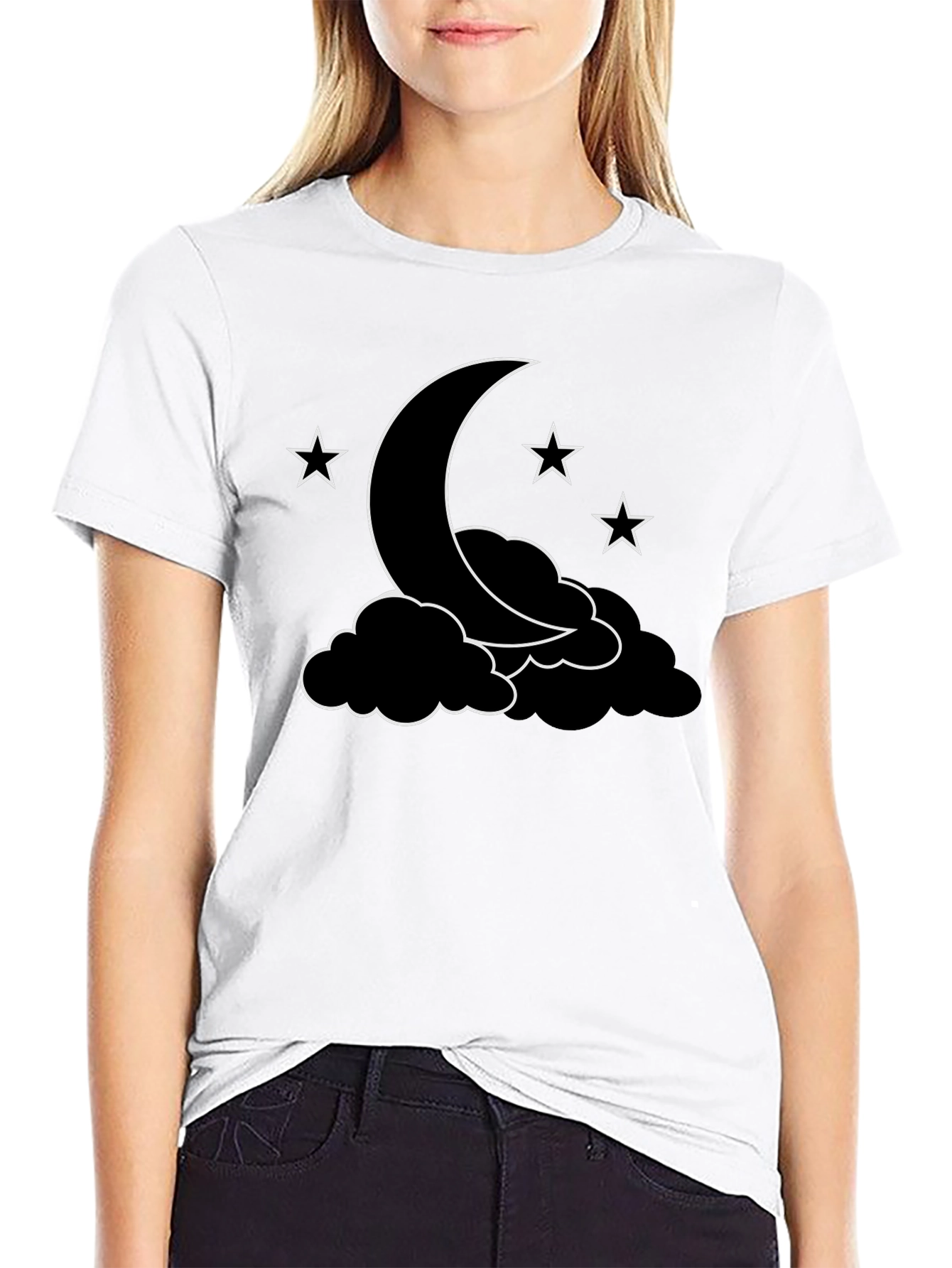 Moon and Stars Graphic T-Shirt