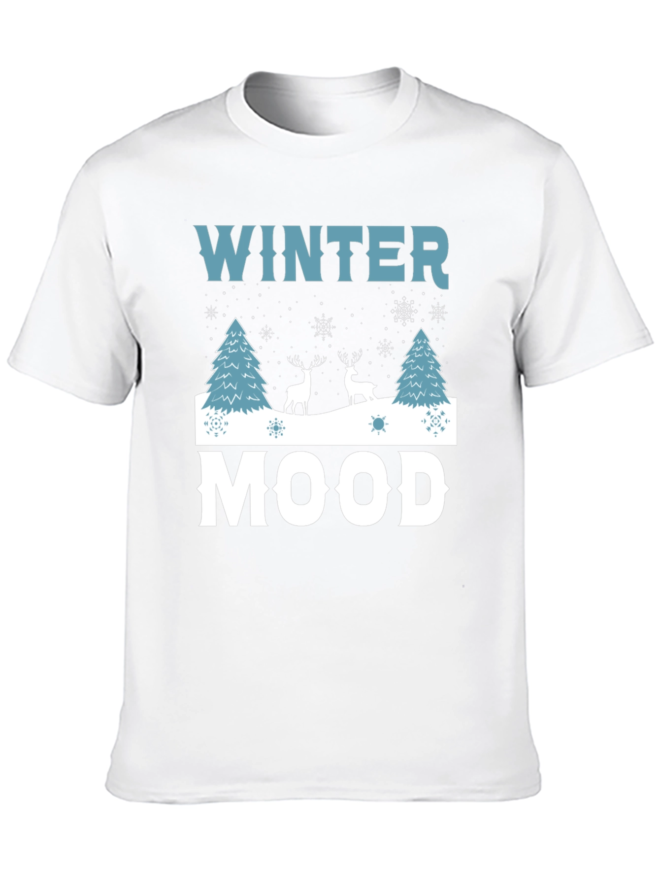 Winter Mood Graphic Tee - Holiday Shirt