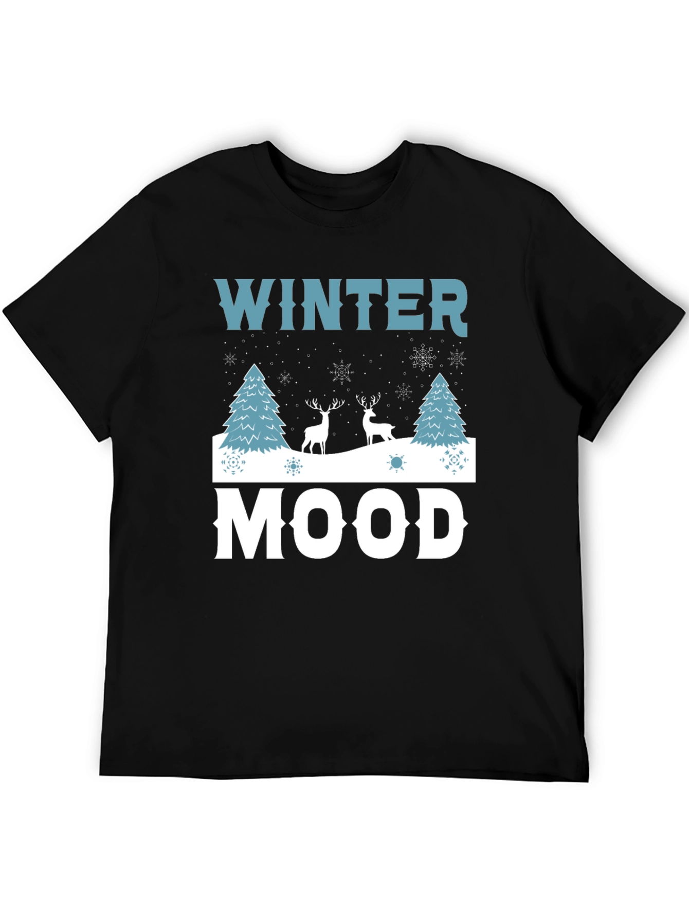 Winter Mood Graphic Tee - Holiday Shirt