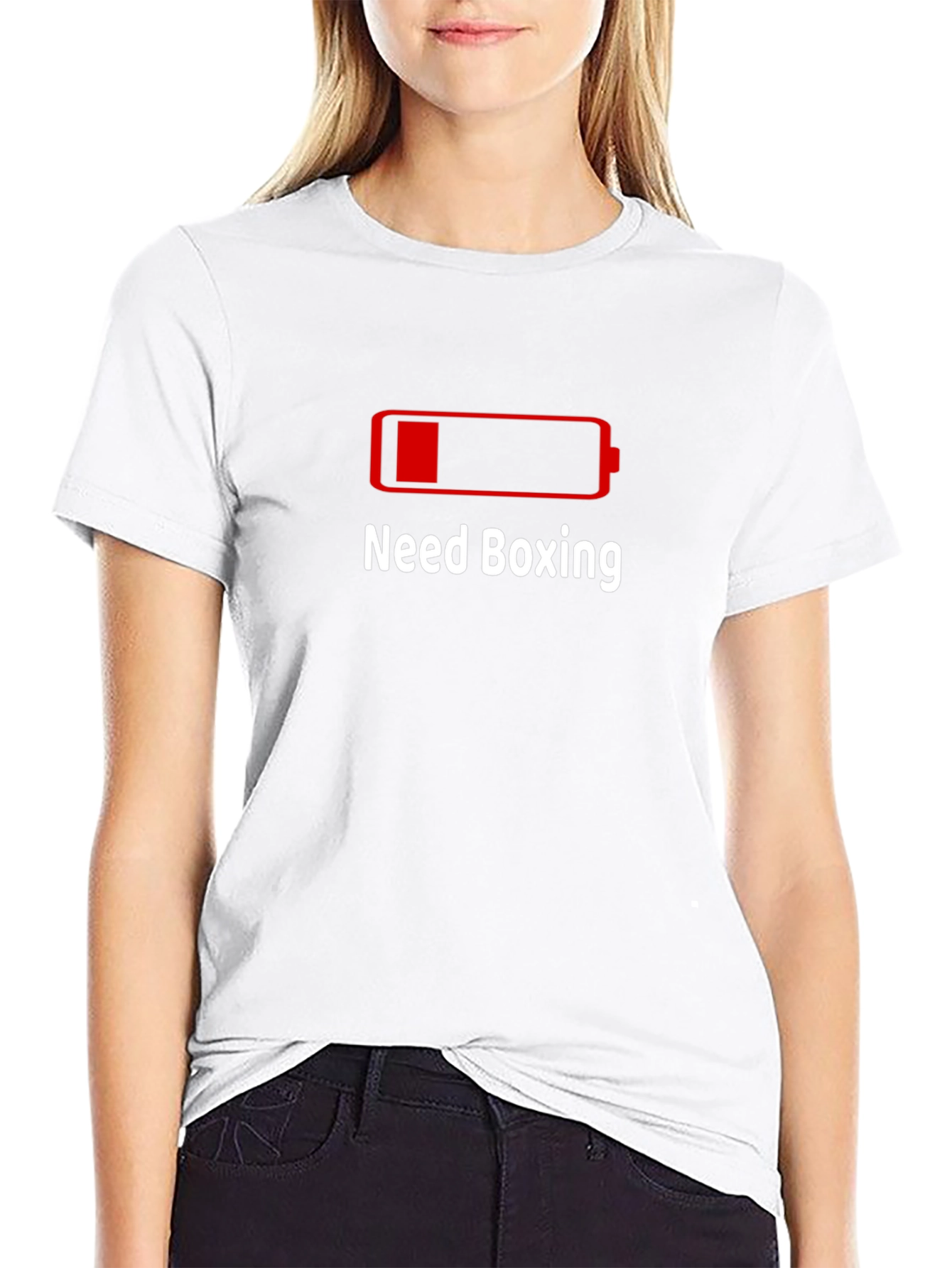 Need Boxing Low Battery Graphic T-Shirt