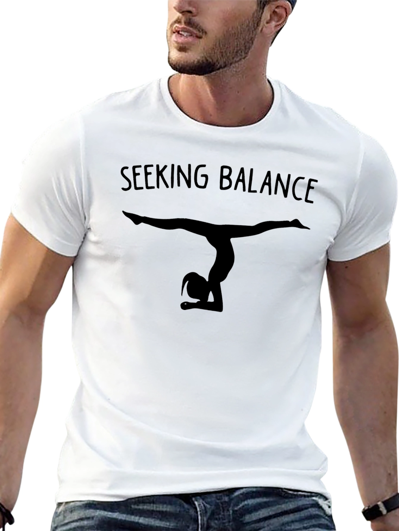 Seeking Balance T-Shirt - Yoga Gymnastics Tee