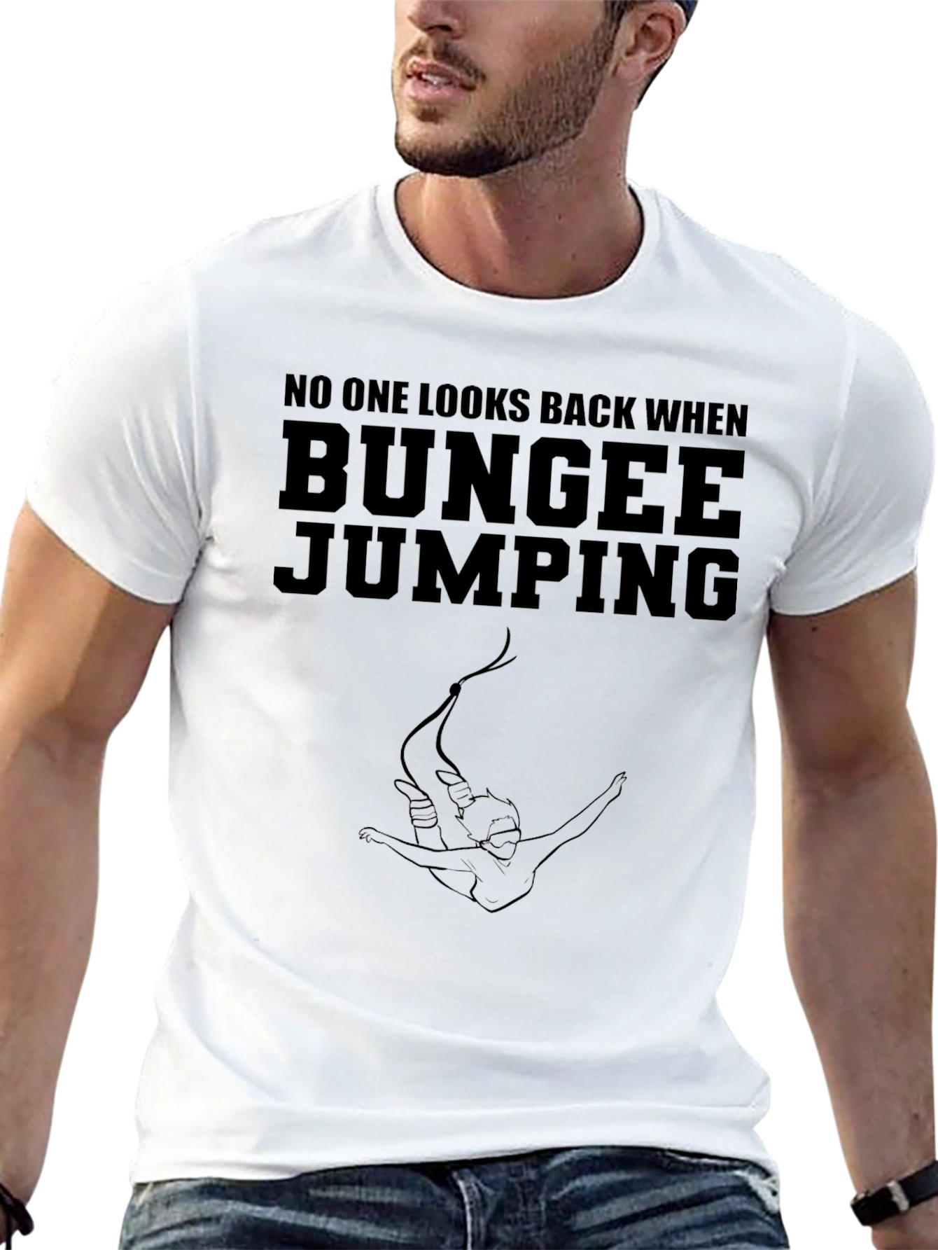 Bungee Jumping Graphic Tee - Adventurous Style