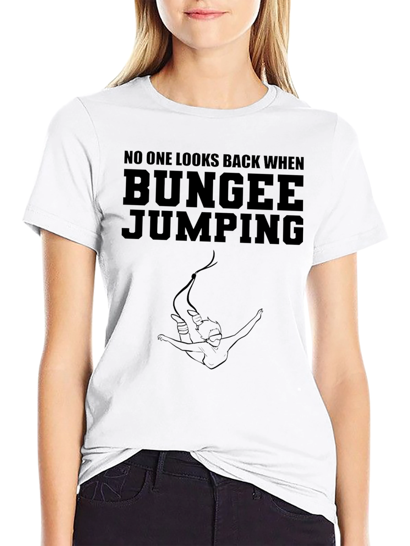Bungee Jumping Graphic Tee - Adventurous Style