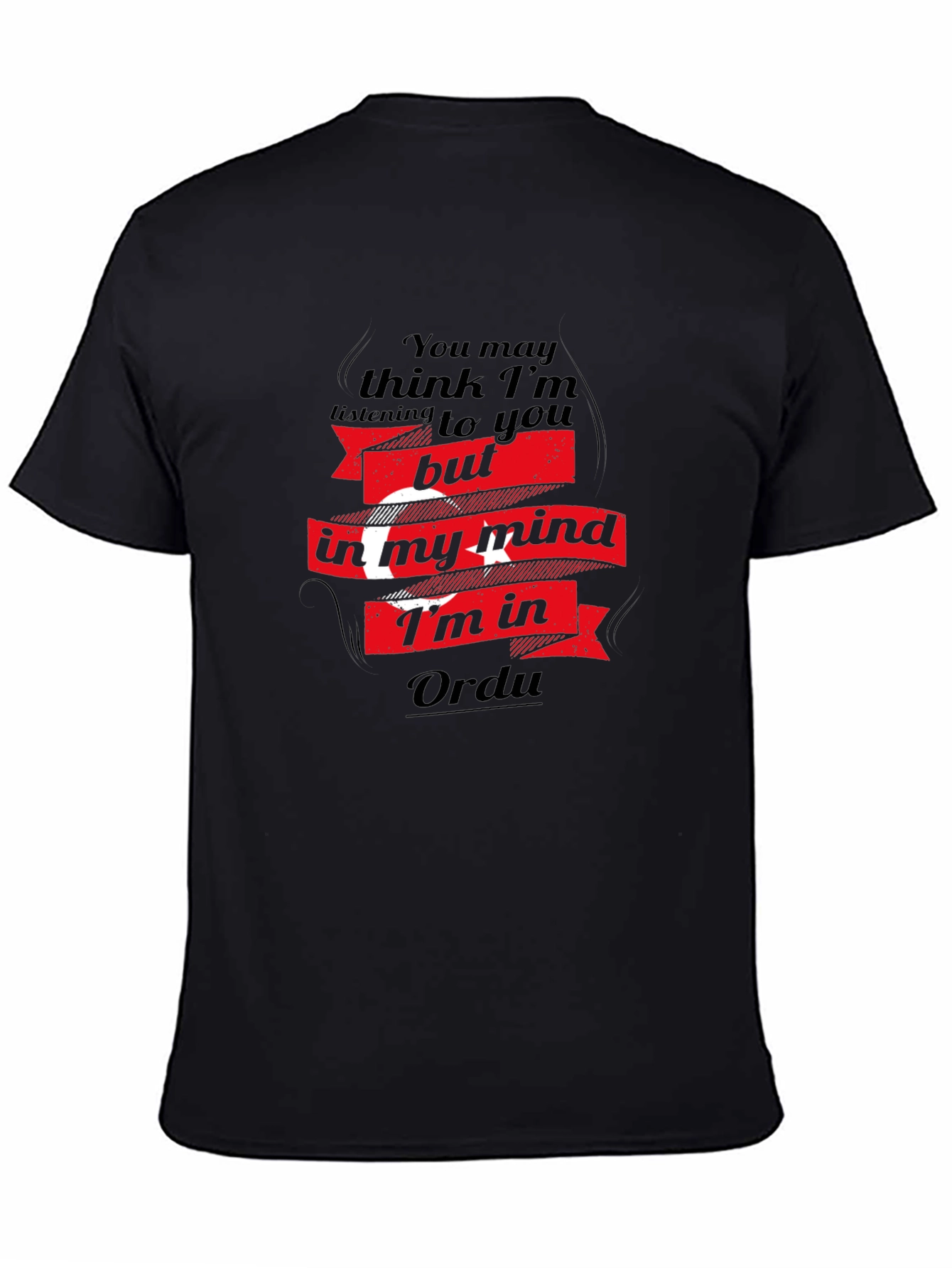 Ordu Mind T-Shirt - Black Turkish Pride Tee