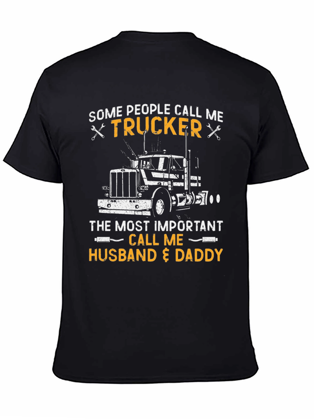 Trucker Husband & Daddy Graphic T-Shirt