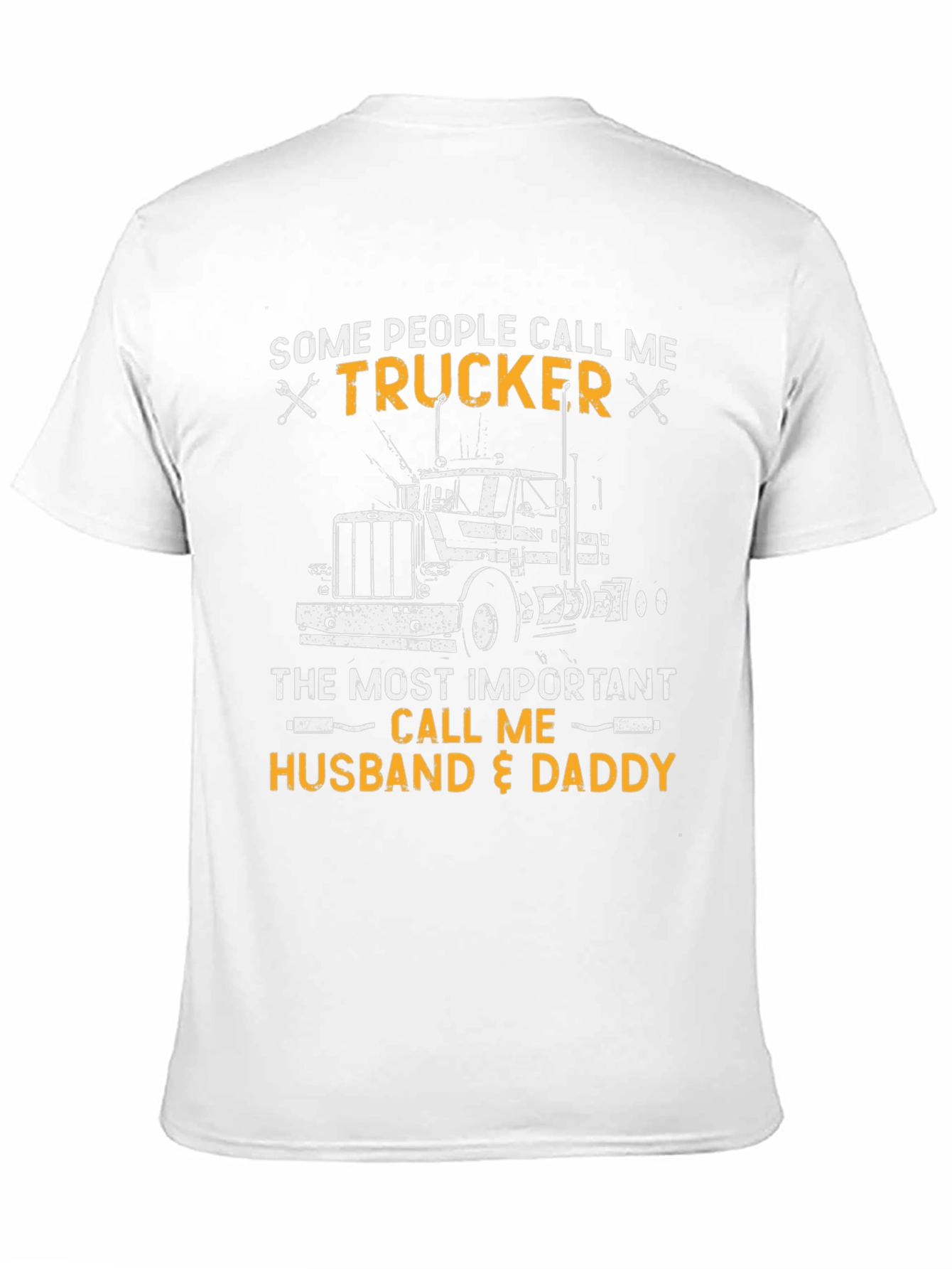 Trucker Husband & Daddy Graphic T-Shirt