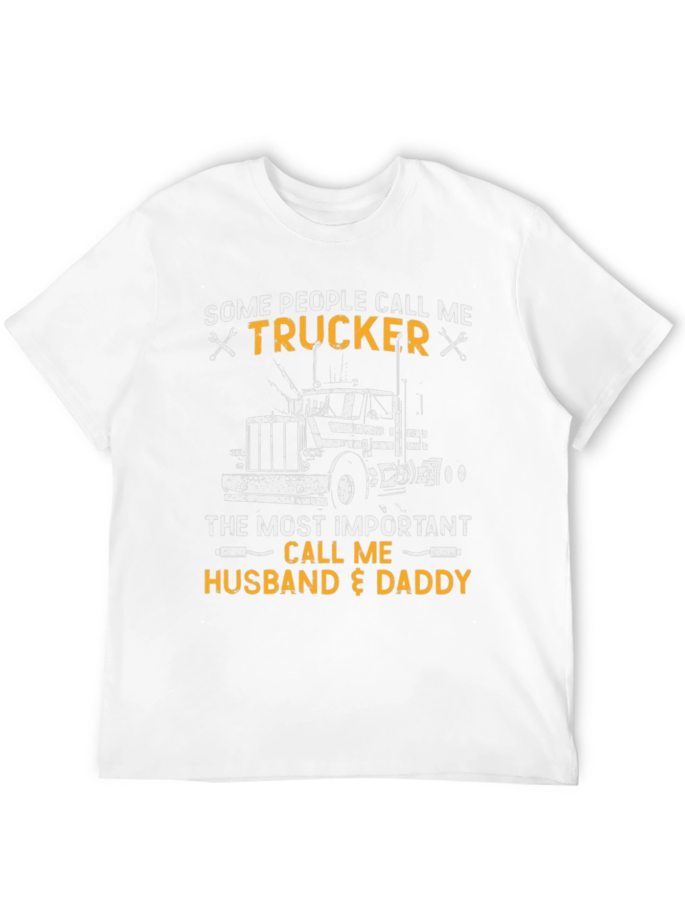 Trucker Husband & Daddy Graphic T-Shirt