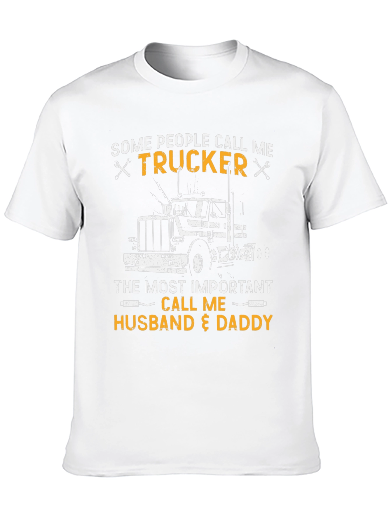 Trucker Husband & Daddy Graphic T-Shirt