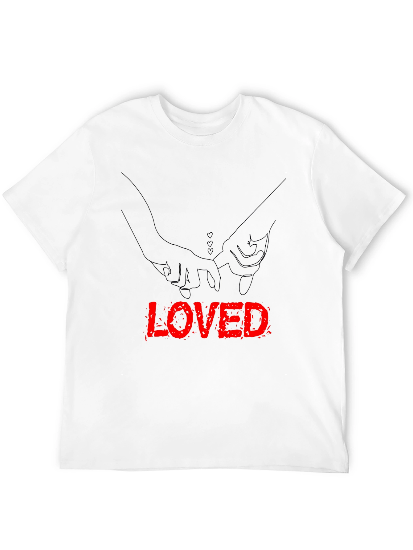 Loved Hands Graphic Tee - Black