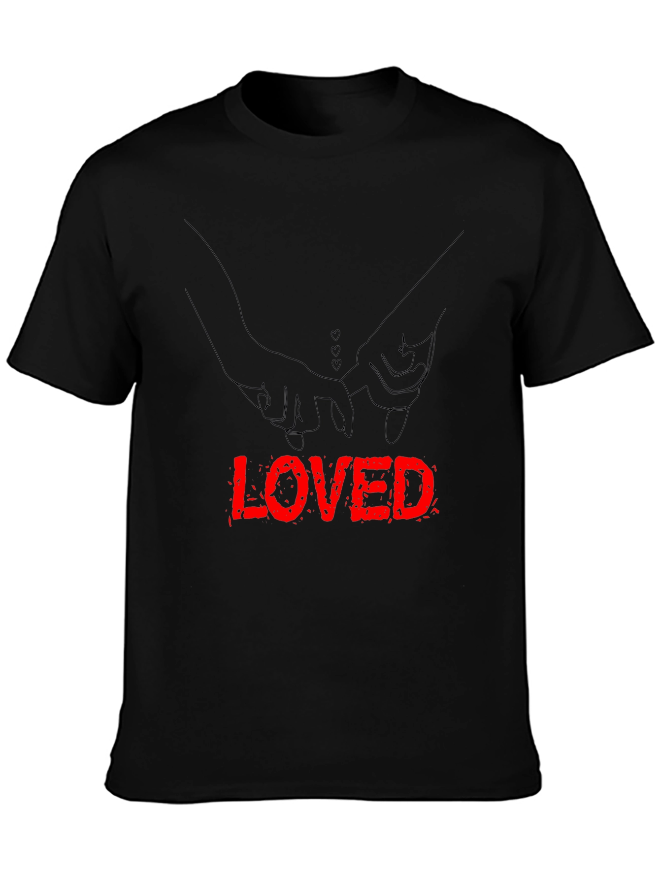 Loved Hands Graphic Tee - Black