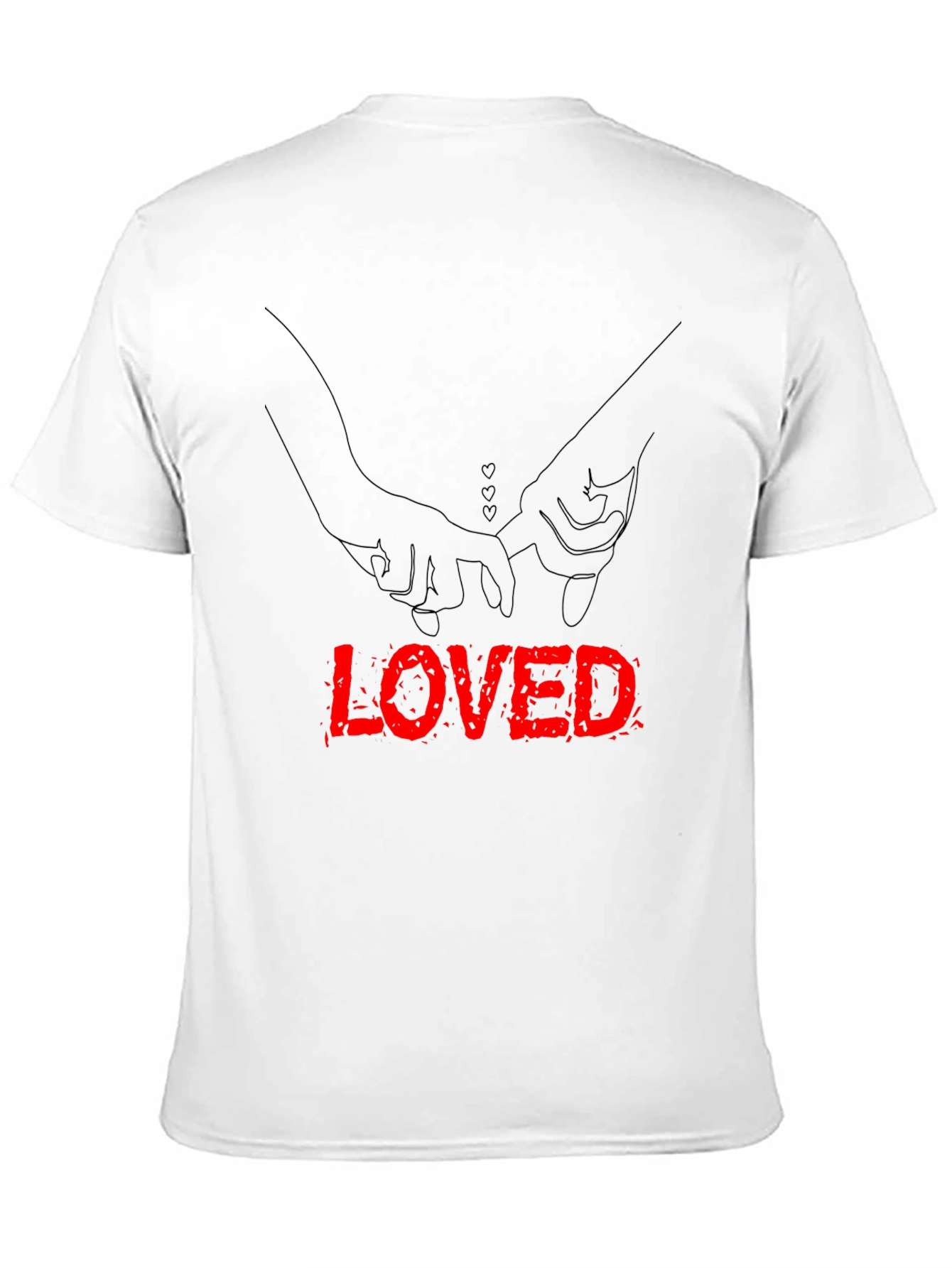 Loved Hands Graphic Tee - Black