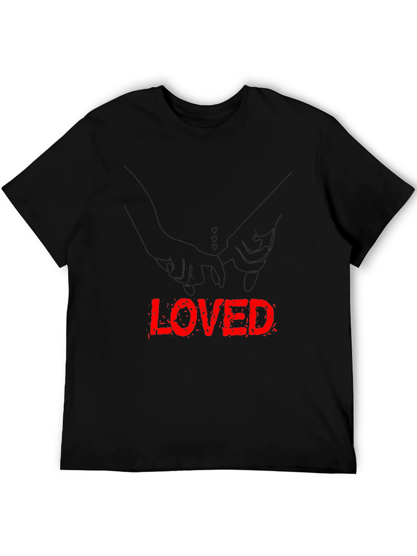 Loved Hands Graphic Tee - Black