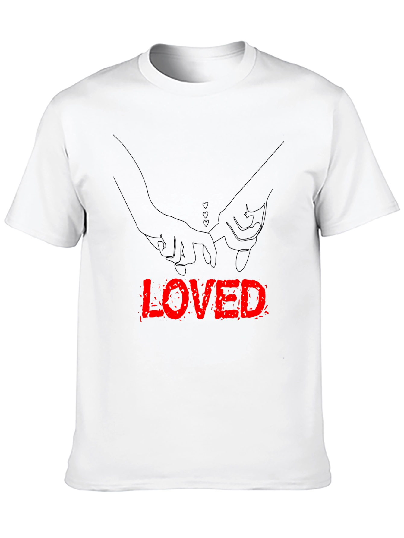 Loved Hands Graphic Tee - Black