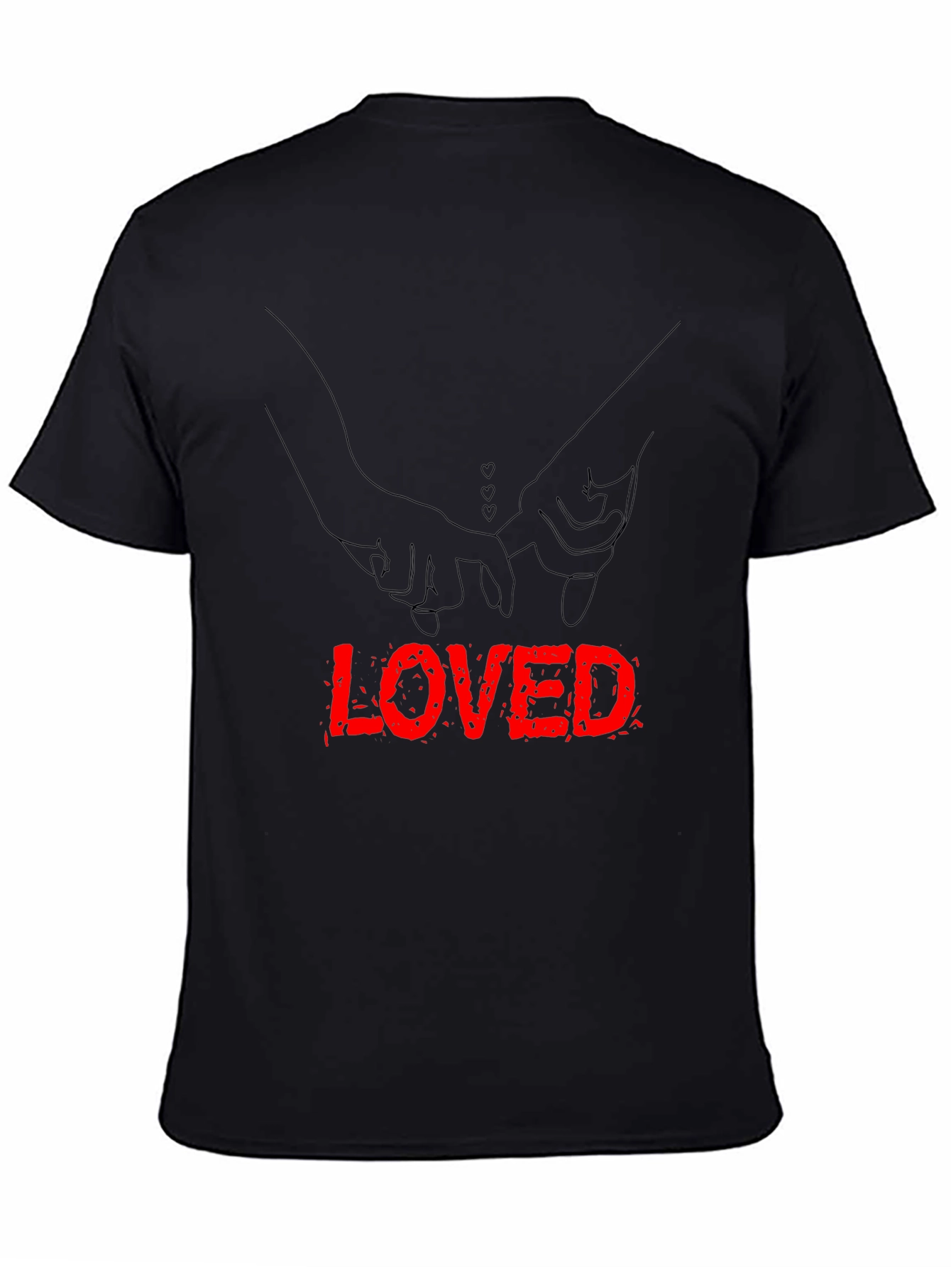Loved Hands Graphic Tee - Black