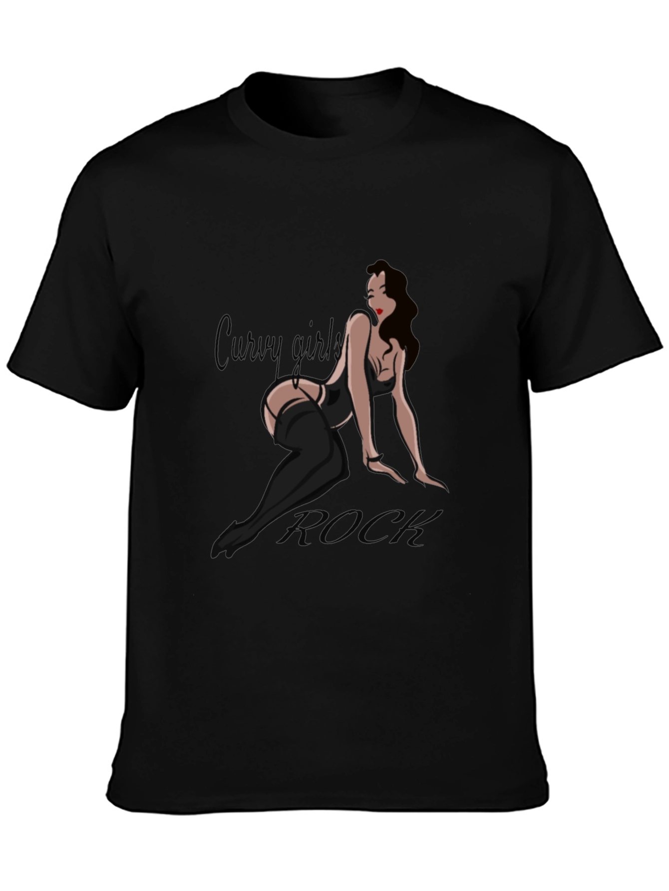 Curvy Girl Rock Graphic Tee
